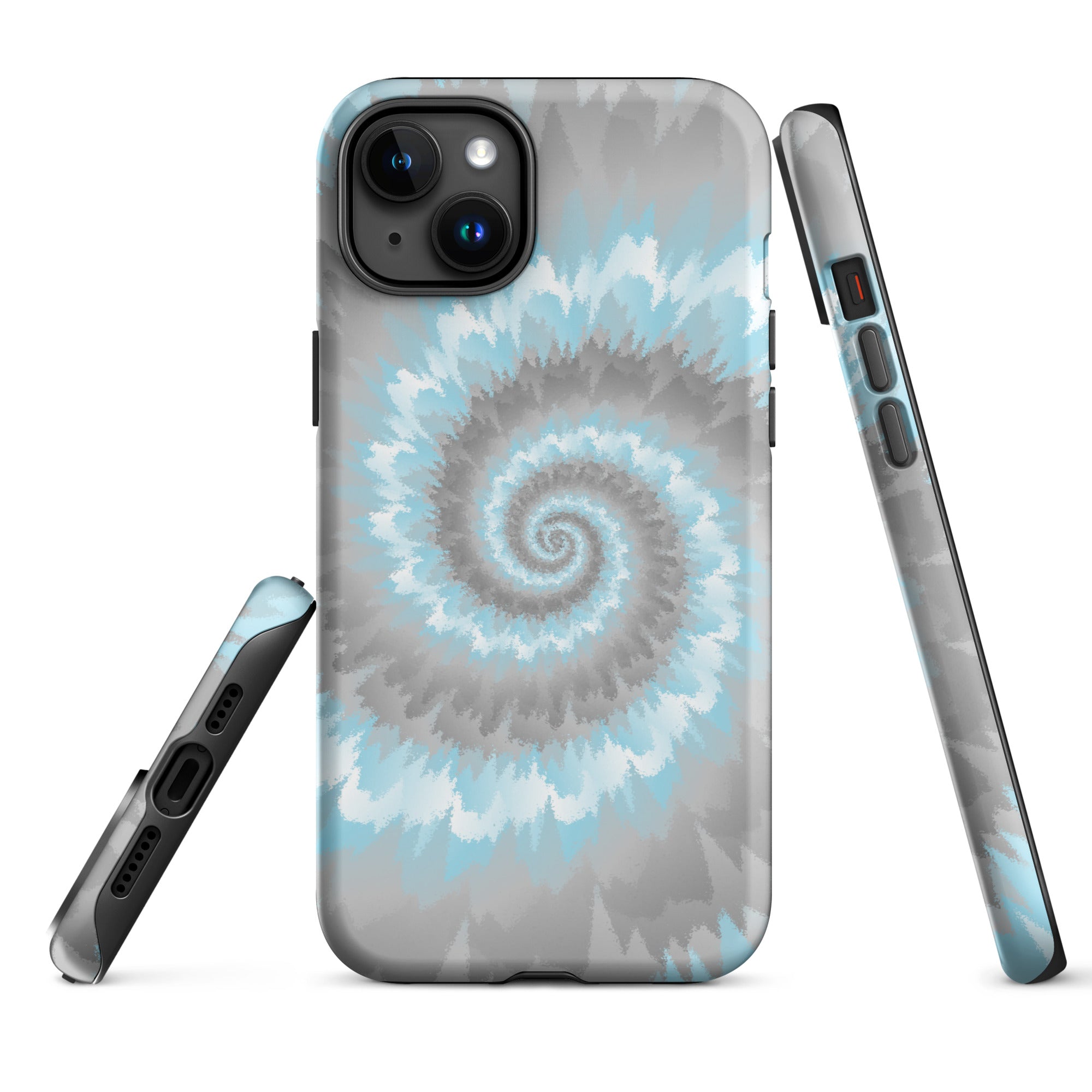 Tough Case for iPhone®-Tie Dye Spiral - Demiboy