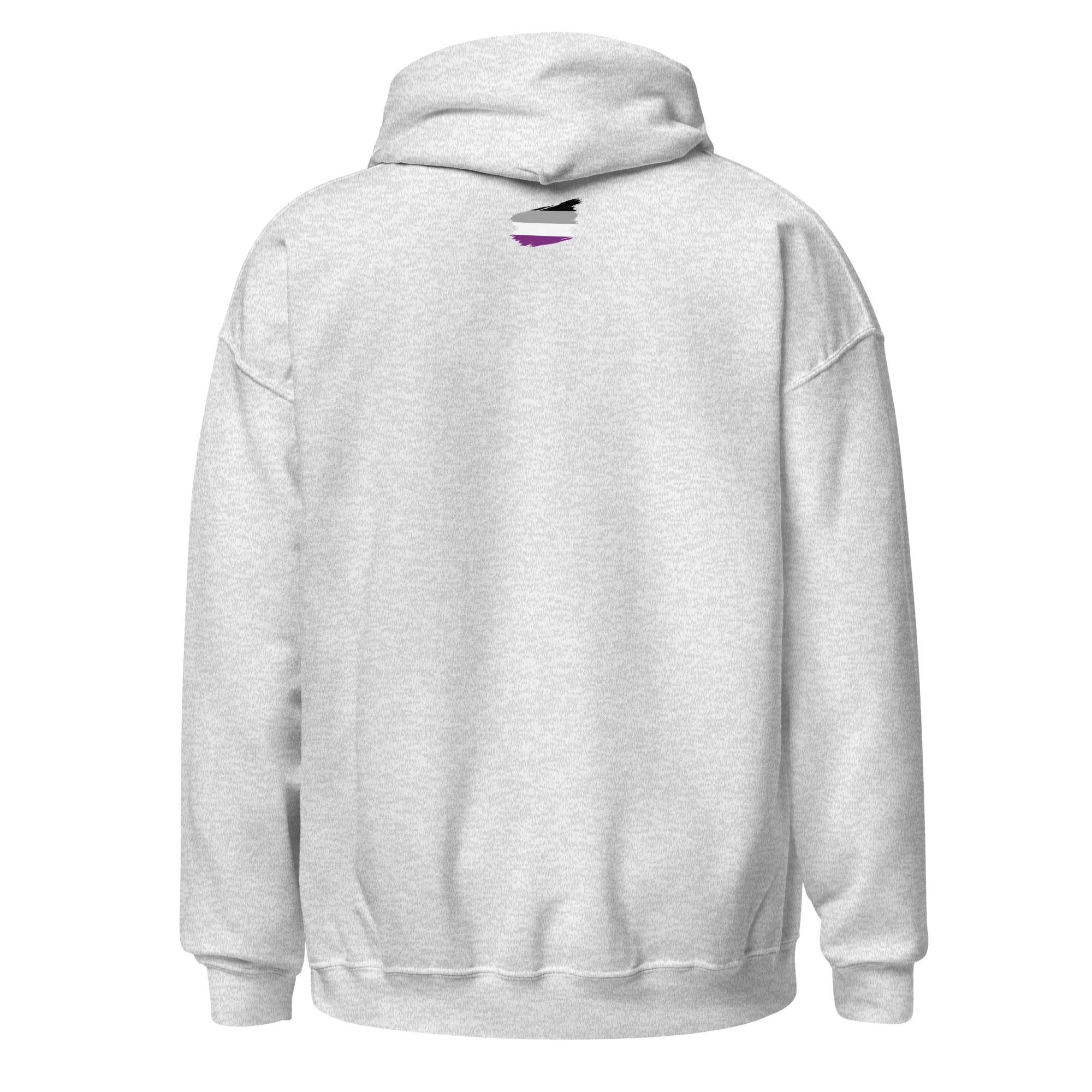 Unisex Hoodie-Asexual Grunge Flag