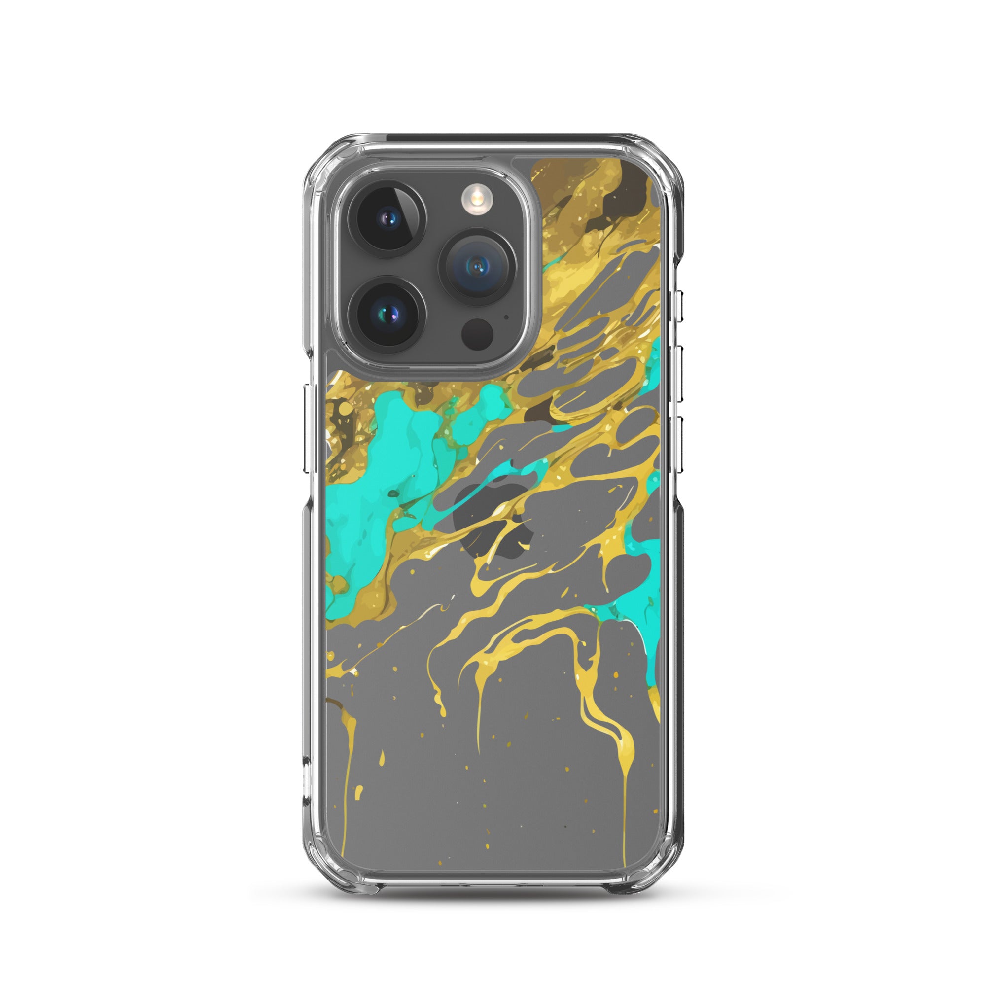 Clear Case for iPhone®- Alchohol Ink Design I