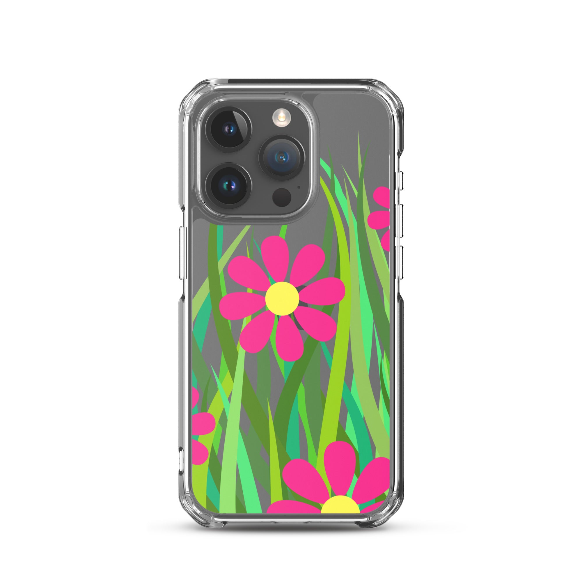 Clear Case for iPhone®- Floral Hedge Design I