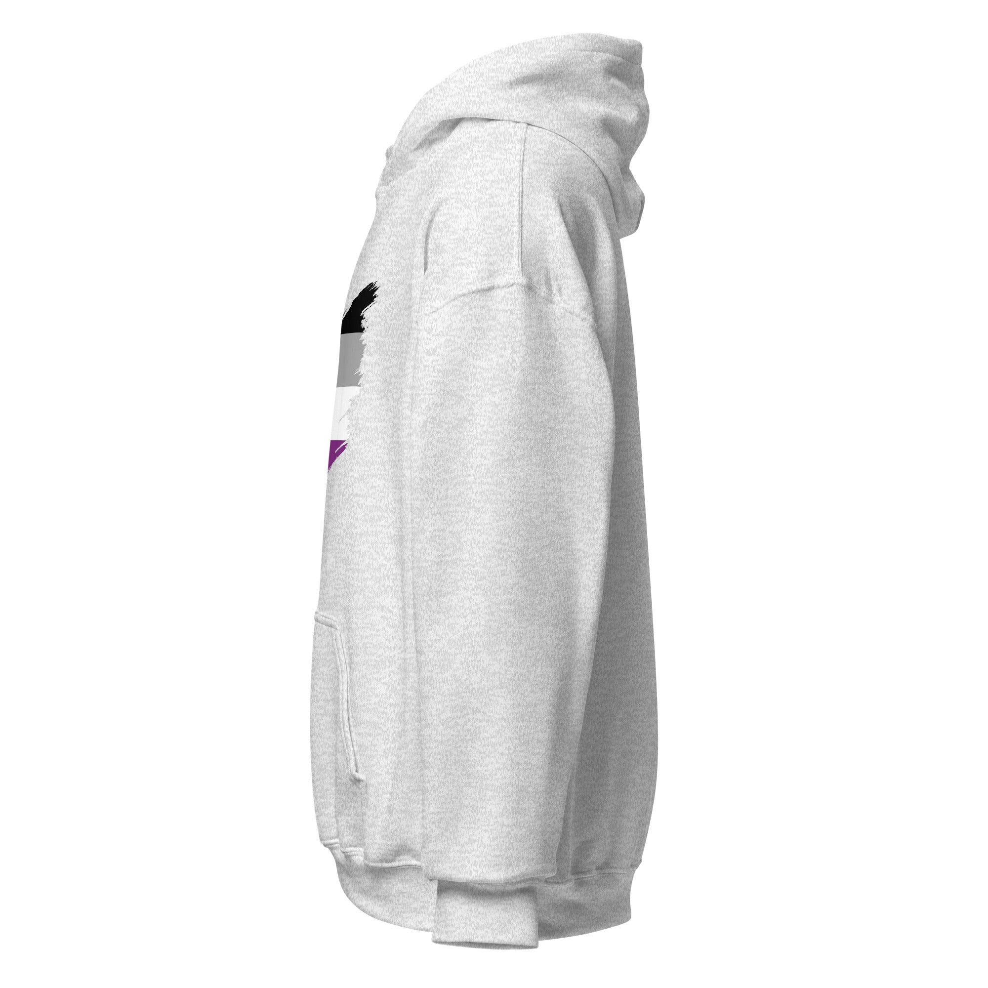 Unisex Hoodie-Asexual Grunge Flag