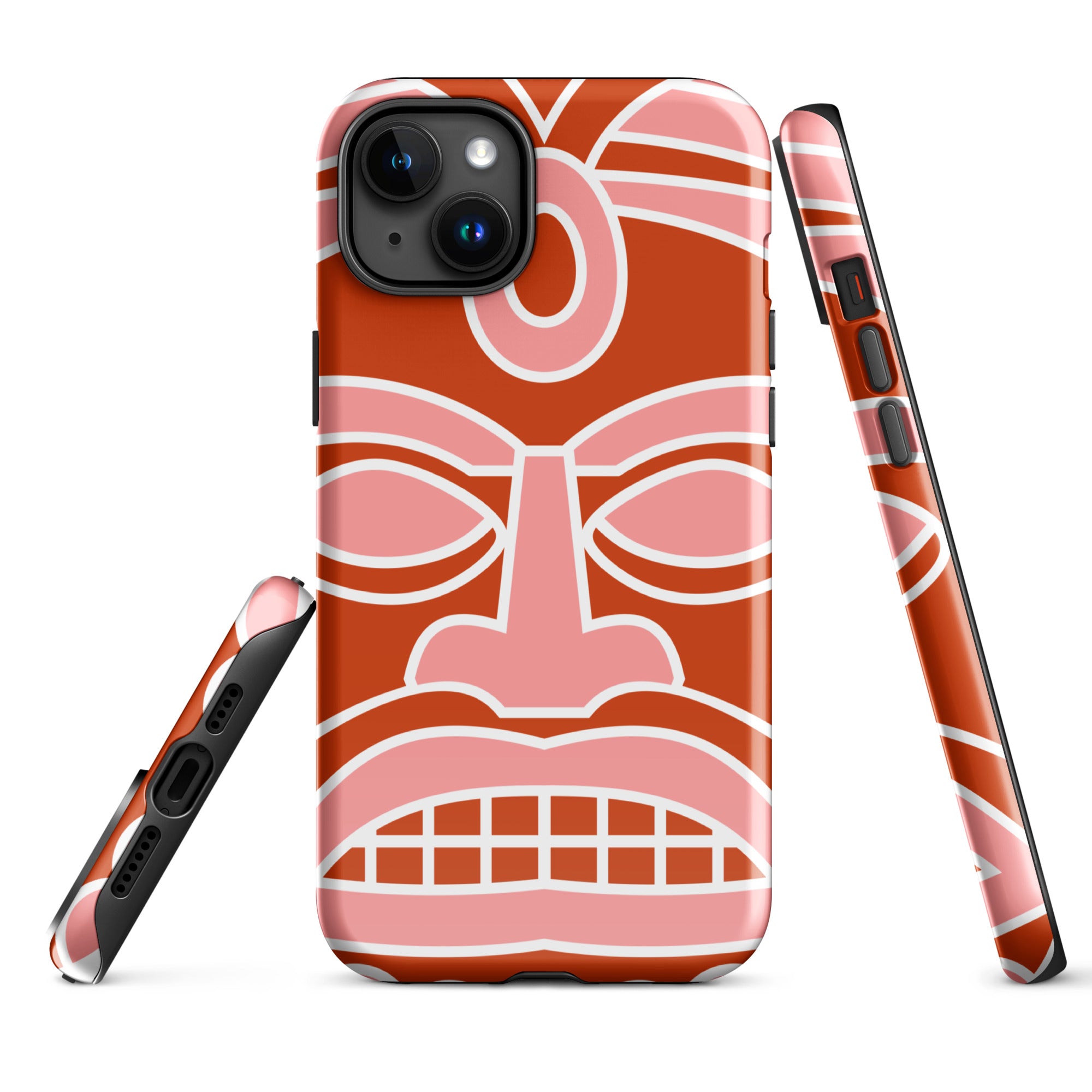 Tough Case for iPhone®- Totem Mask Red