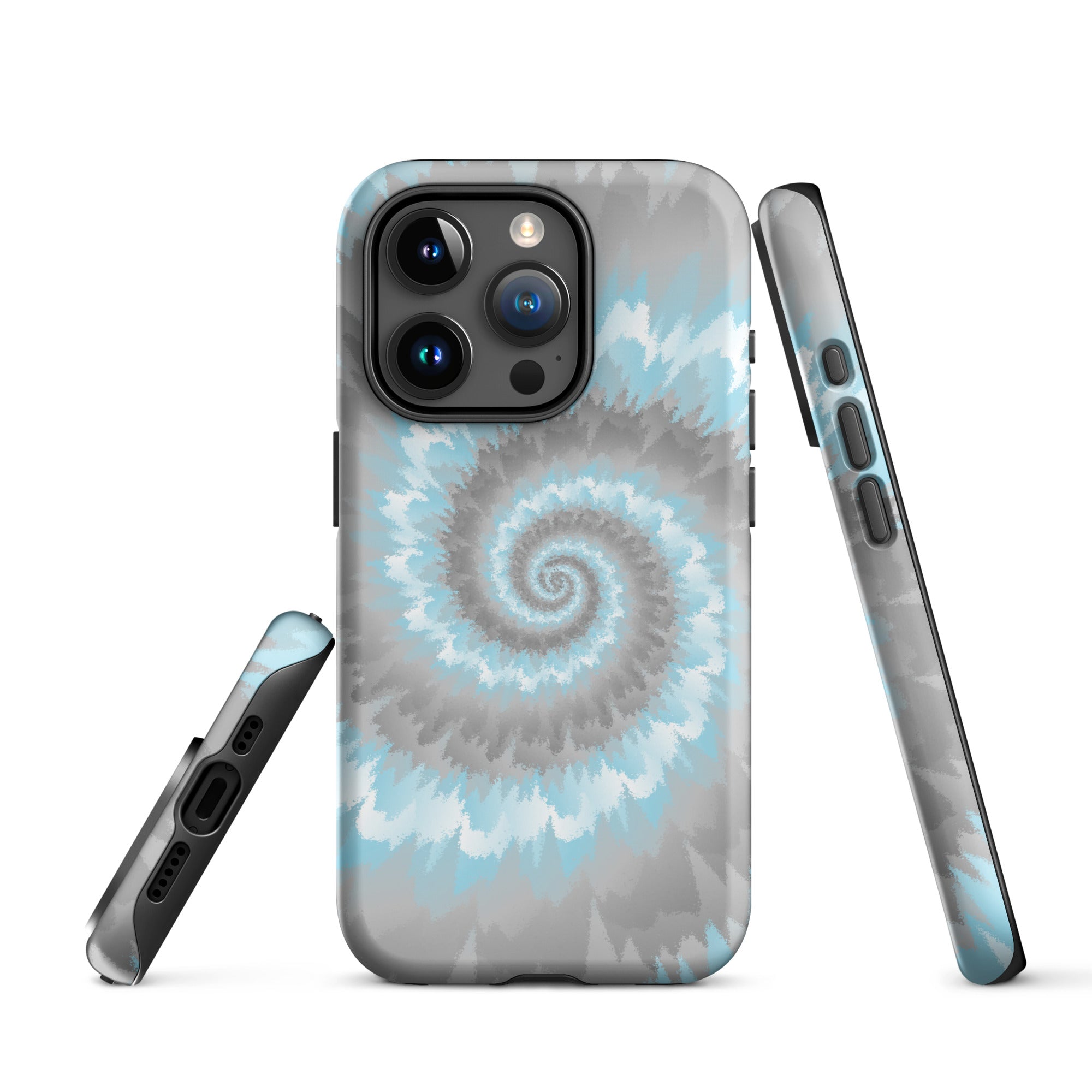 Tough Case for iPhone®-Tie Dye Spiral - Demiboy