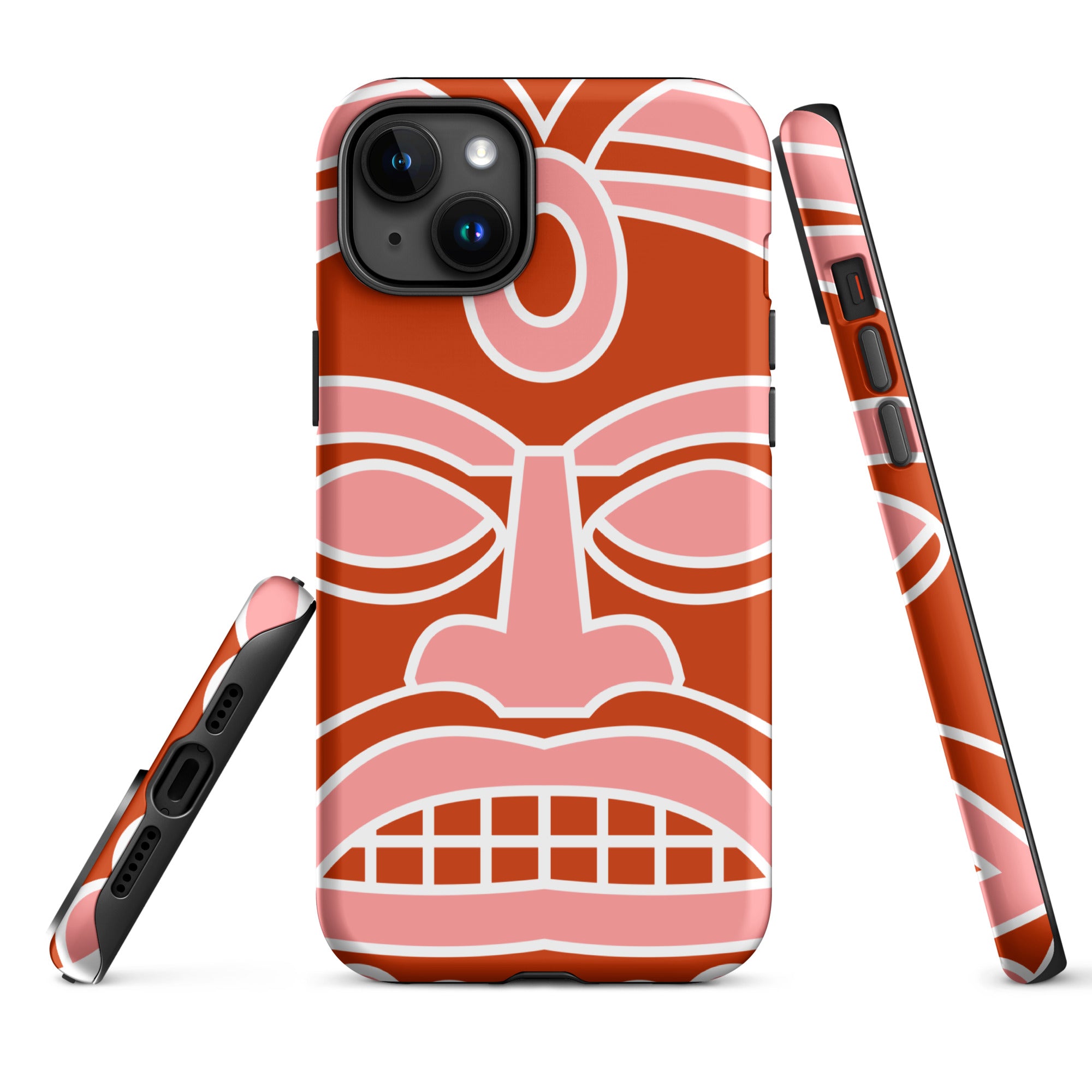 Tough Case for iPhone®- Totem Mask Red