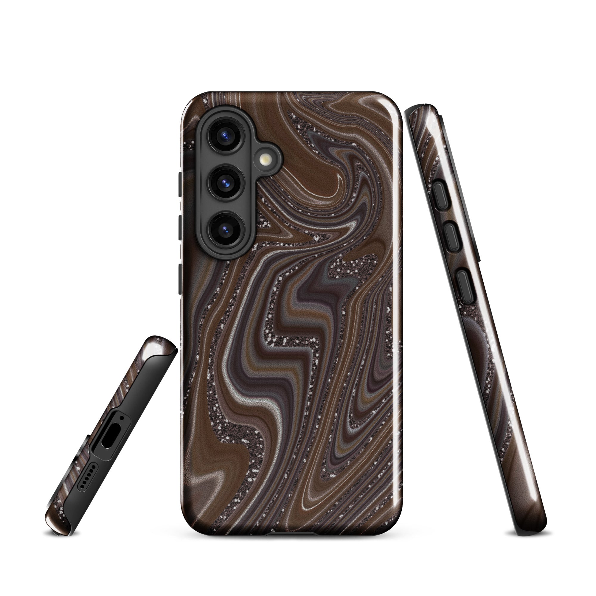 Tough case for Samsung®- Abstract Leather