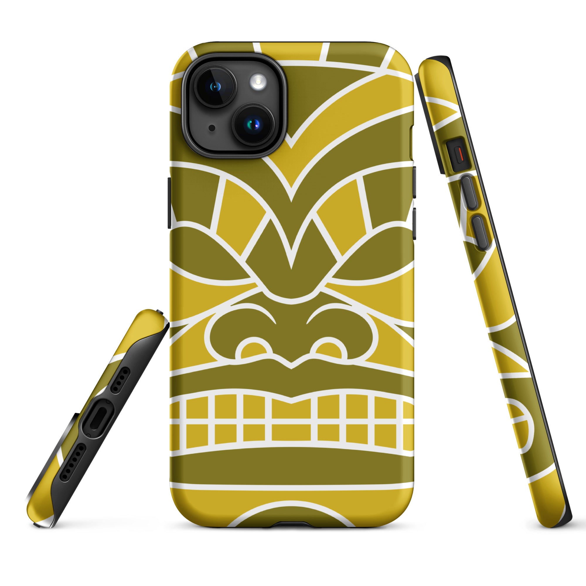 Tough Case for iPhone®- Totem Mask Yellow