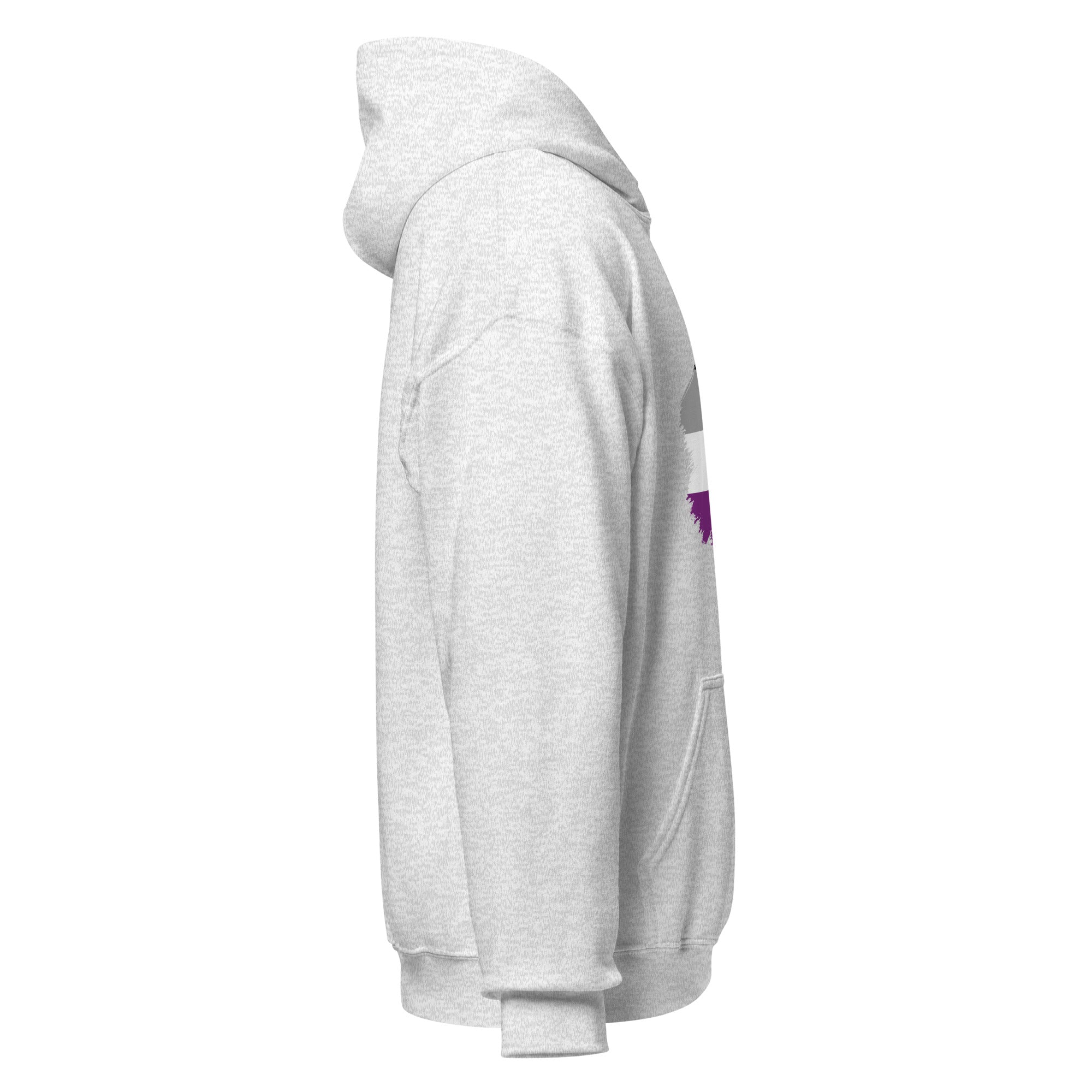 Unisex Hoodie-Asexual Grunge Flag