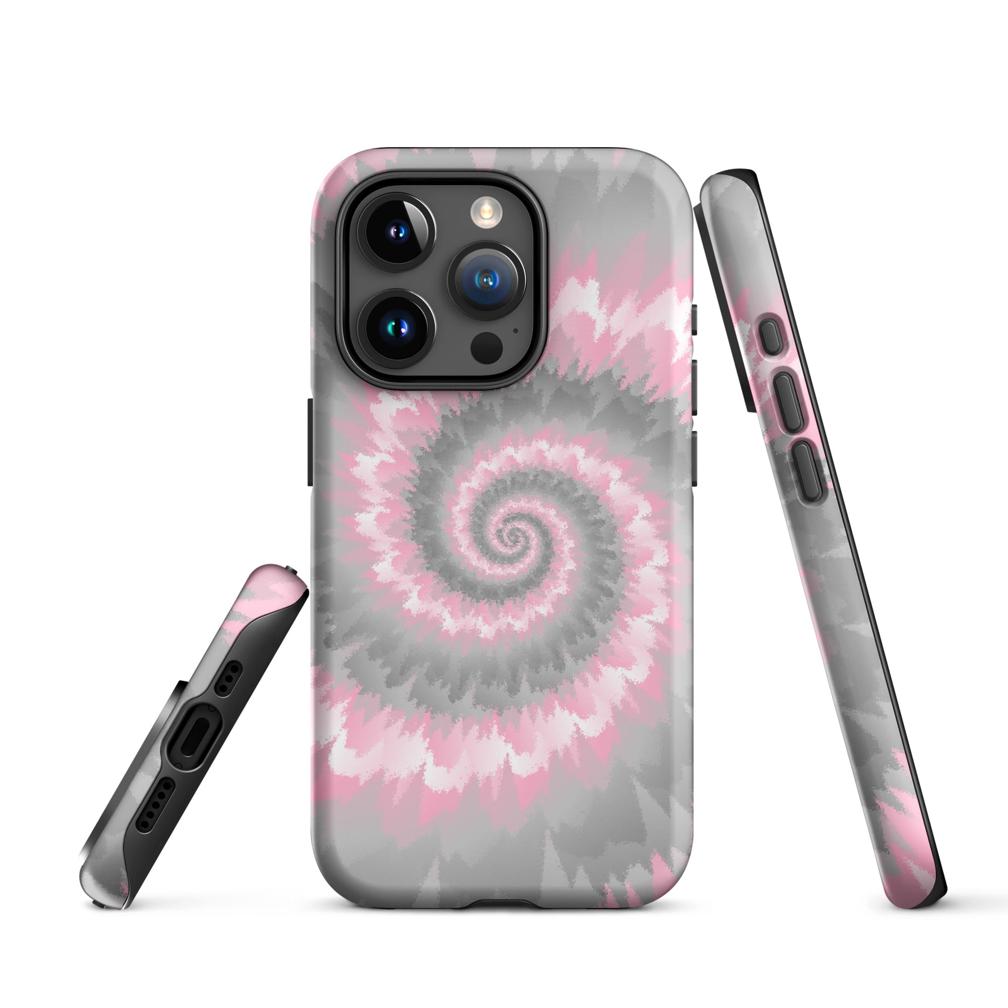 Tough Case for iPhone®-Tie Dye Spiral - Demigirl