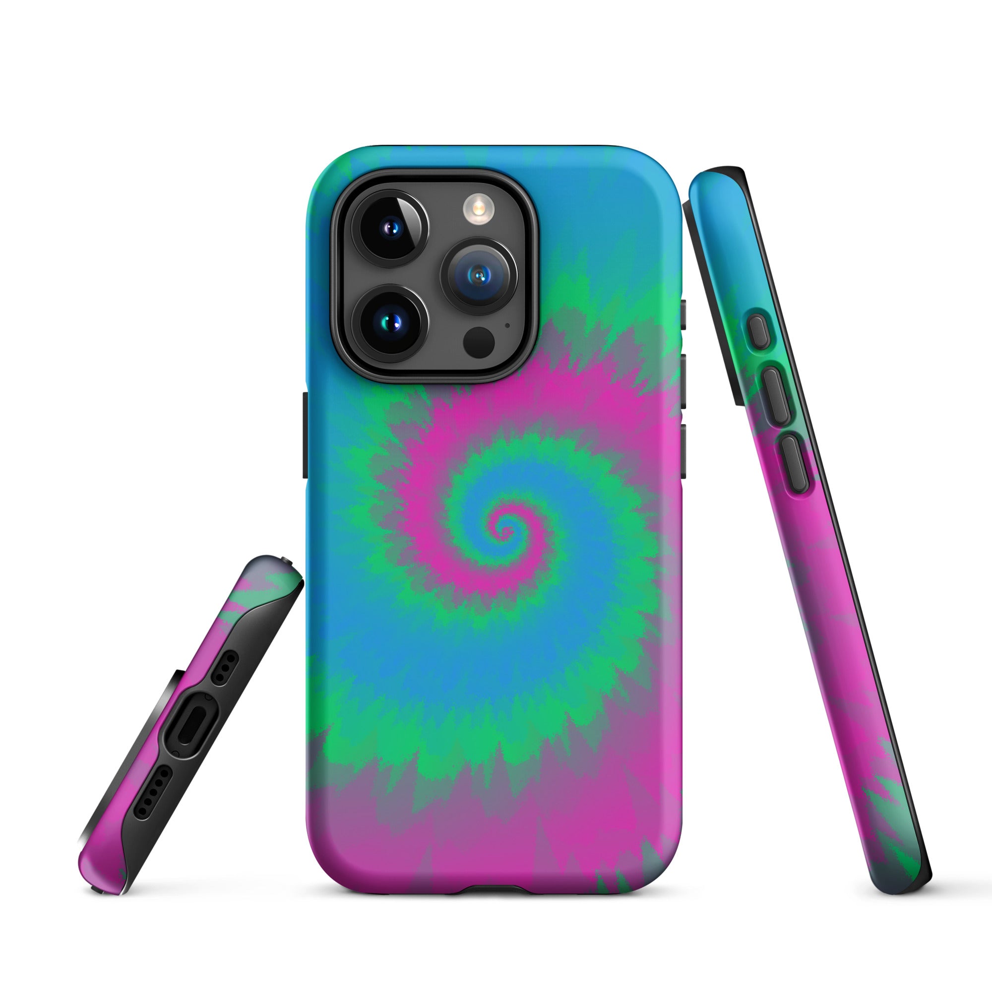 Tough Case for iPhone®-Tie Dye Spiral - Polysexual