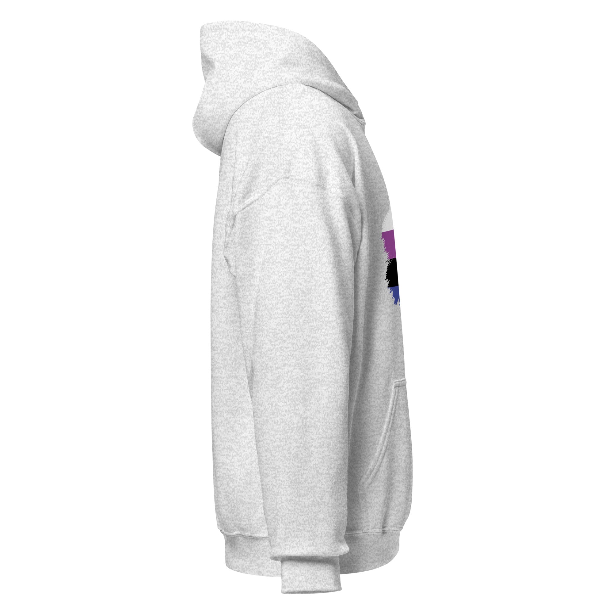 Unisex Hoodie-Genderfluid Grunge Flag