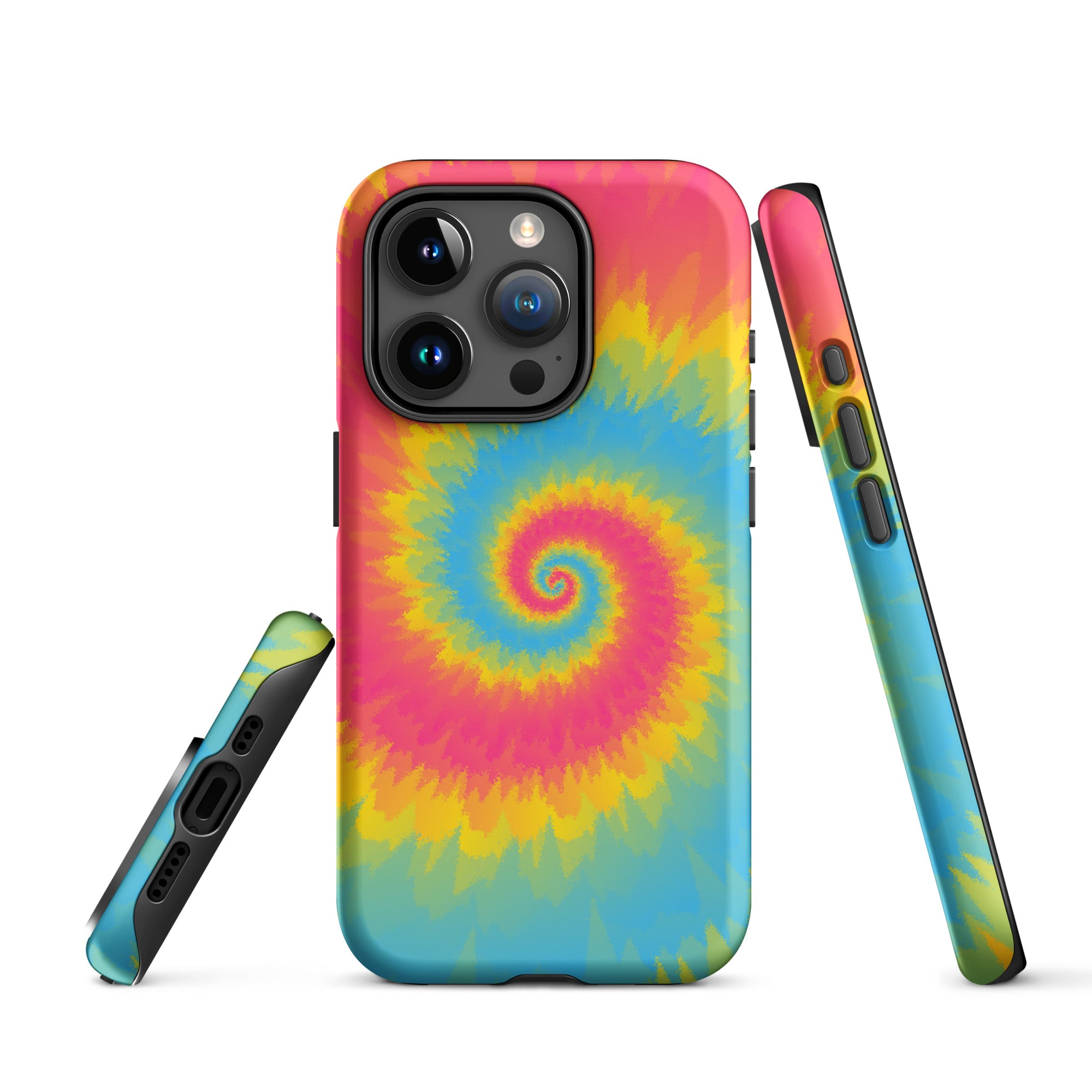 Tough Case for iPhone®-Tie Dye Spiral - Pansexual