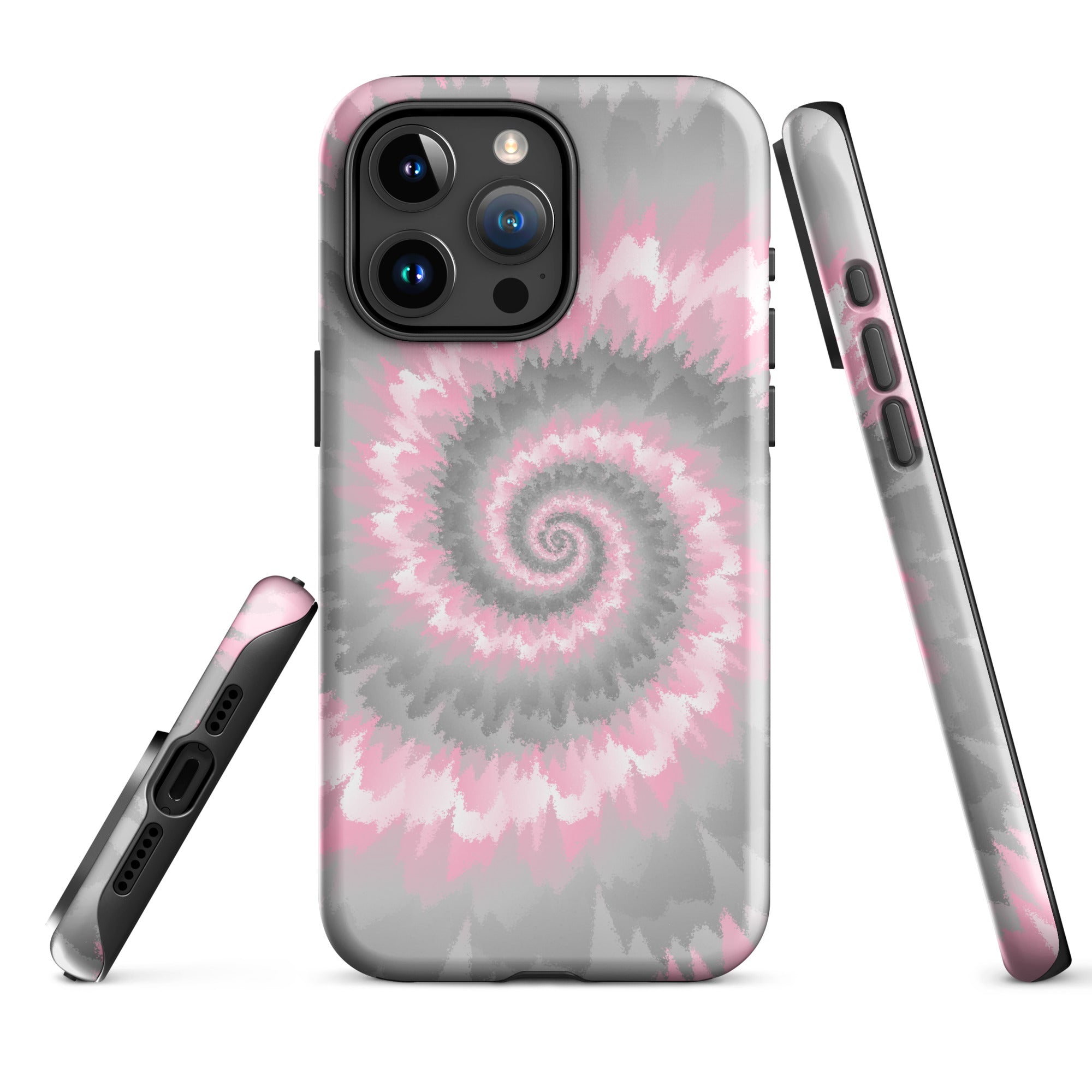 Tough Case for iPhone®-Tie Dye Spiral - Demigirl