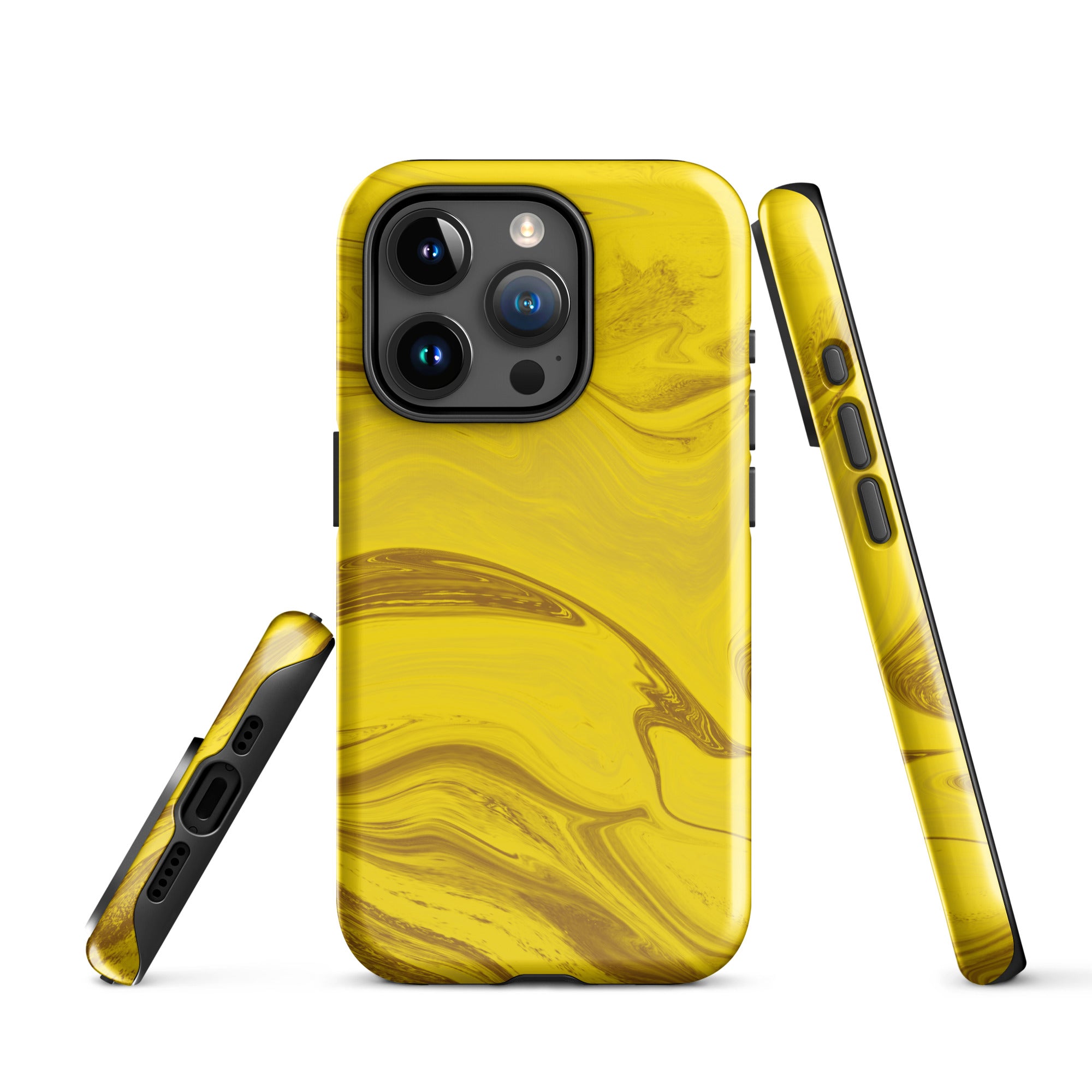 Tough Case for iPhone®- Liquid Gold Marble