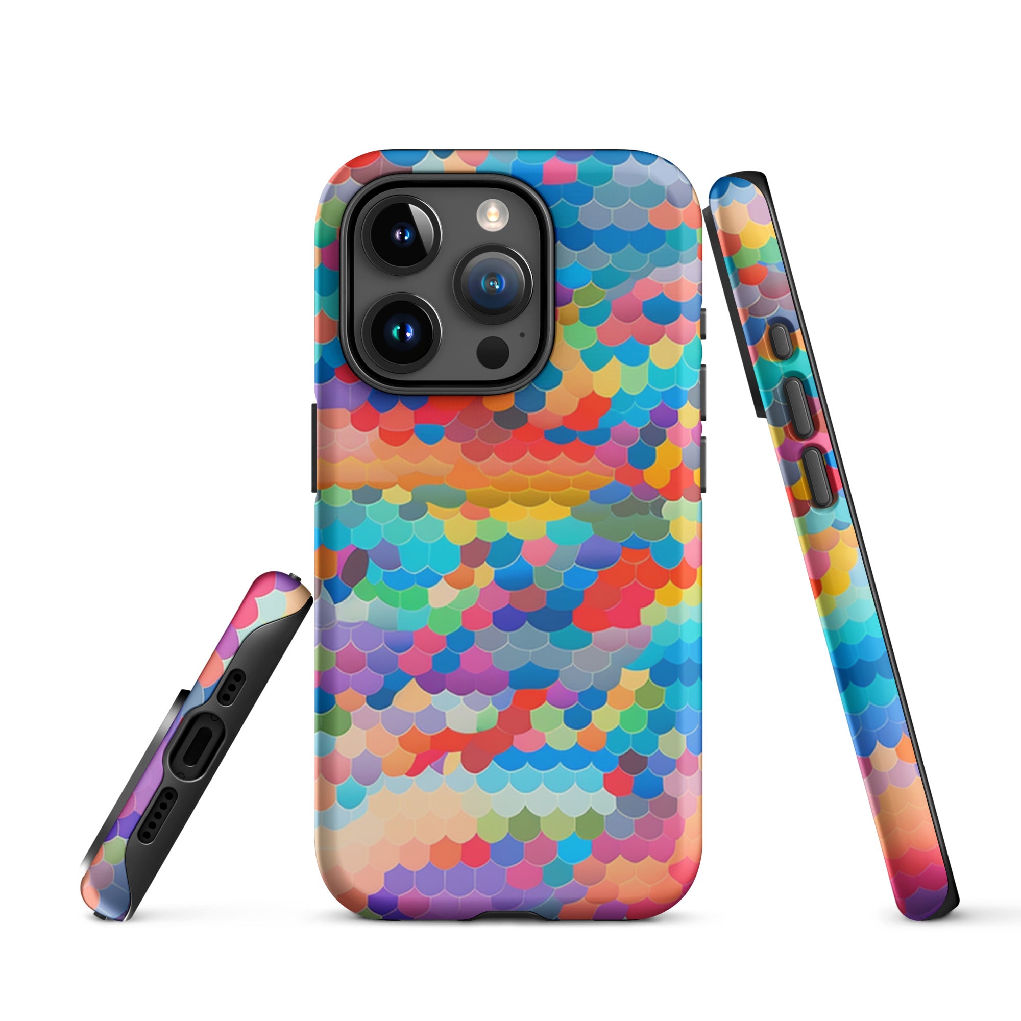 Tough Case for iPhone®- Rainbow Cloud Pattern III