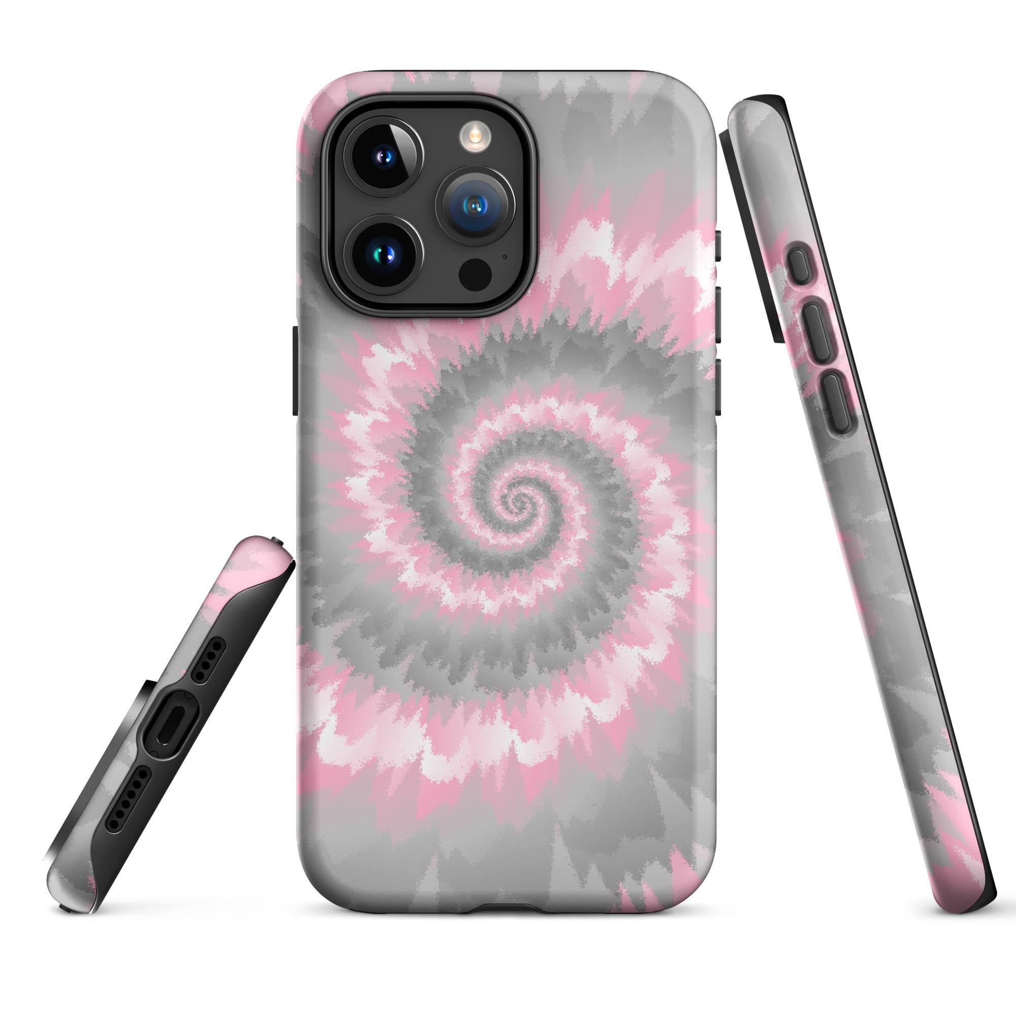 Tough Case for iPhone®-Tie Dye Spiral - Demigirl