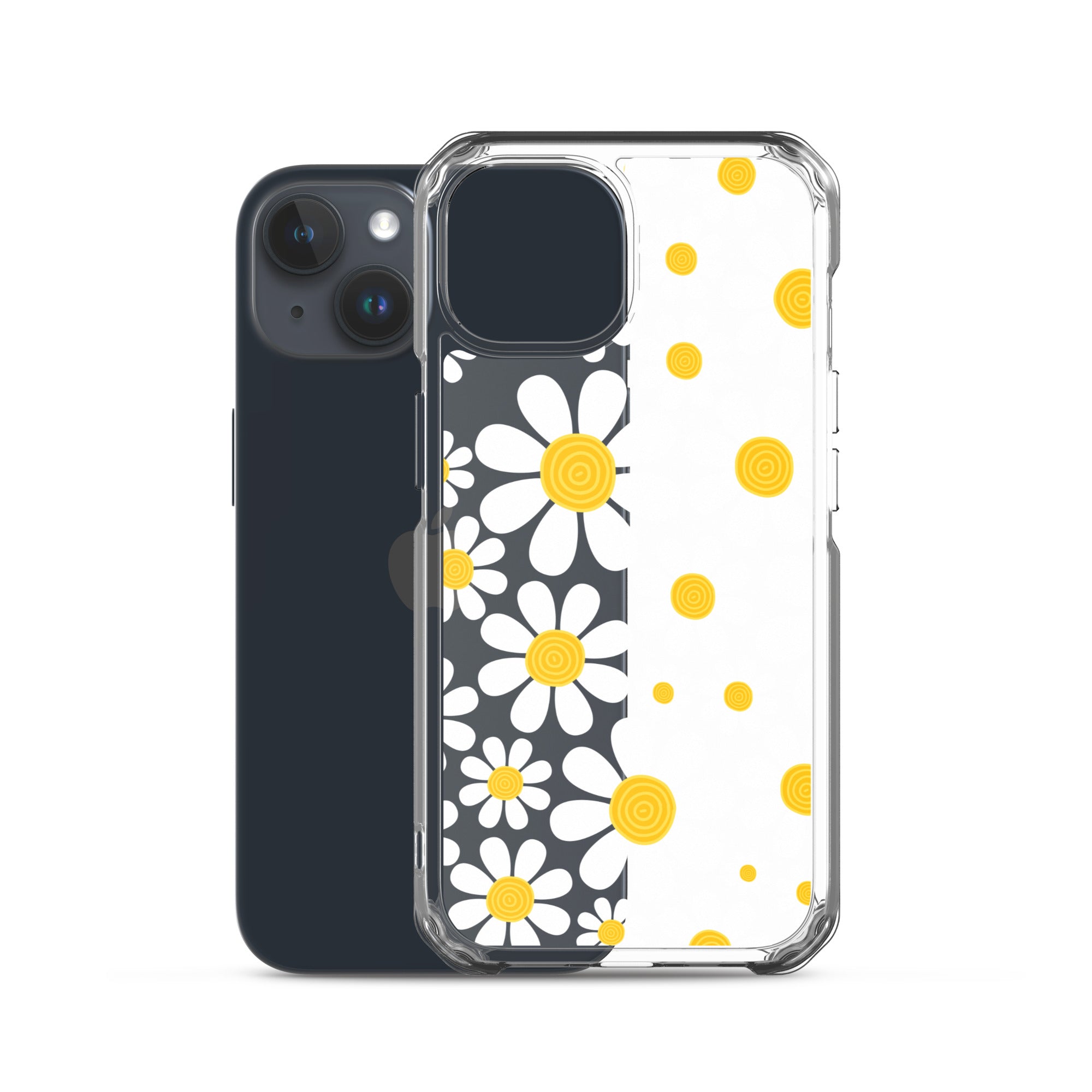Clear Case for iPhone®- Floral Daisy Design III