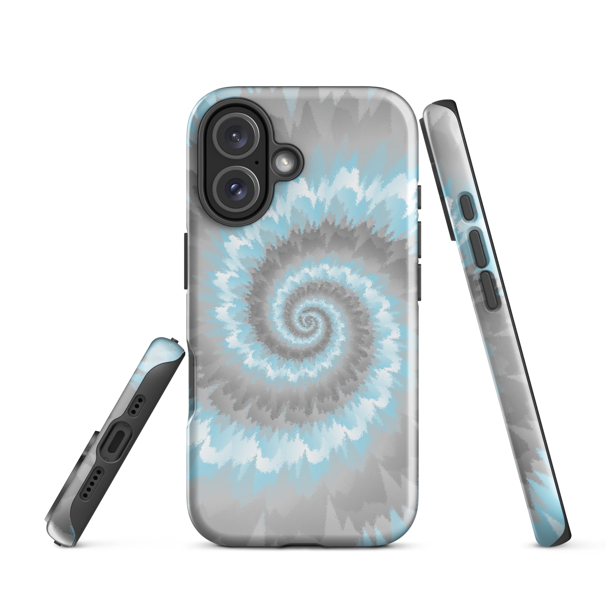 Tough Case for iPhone®-Tie Dye Spiral - Demiboy