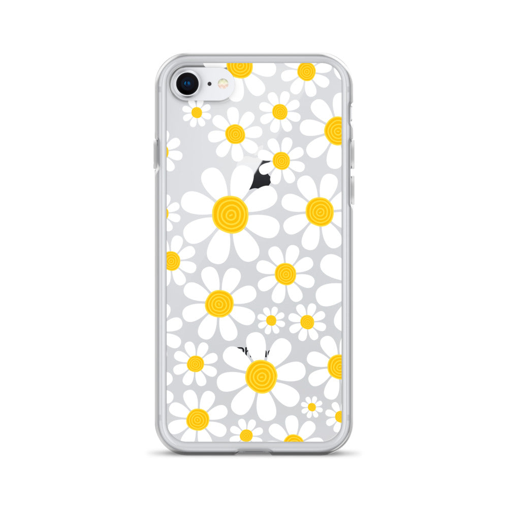 Clear Case for iPhone®- Floral Daisy Design III
