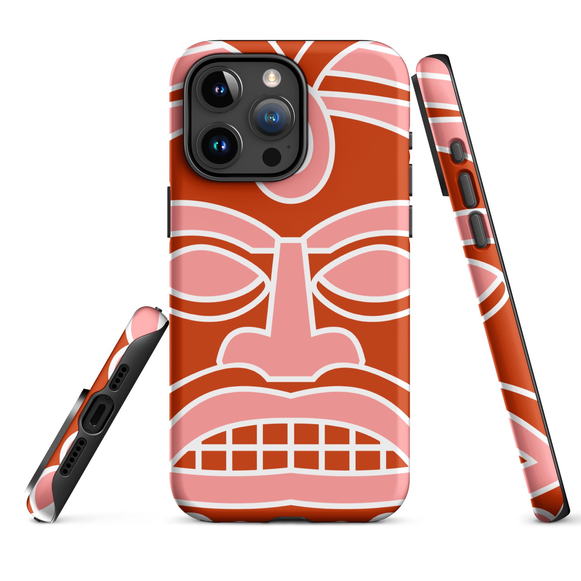 Tough Case for iPhone®- Totem Mask Red