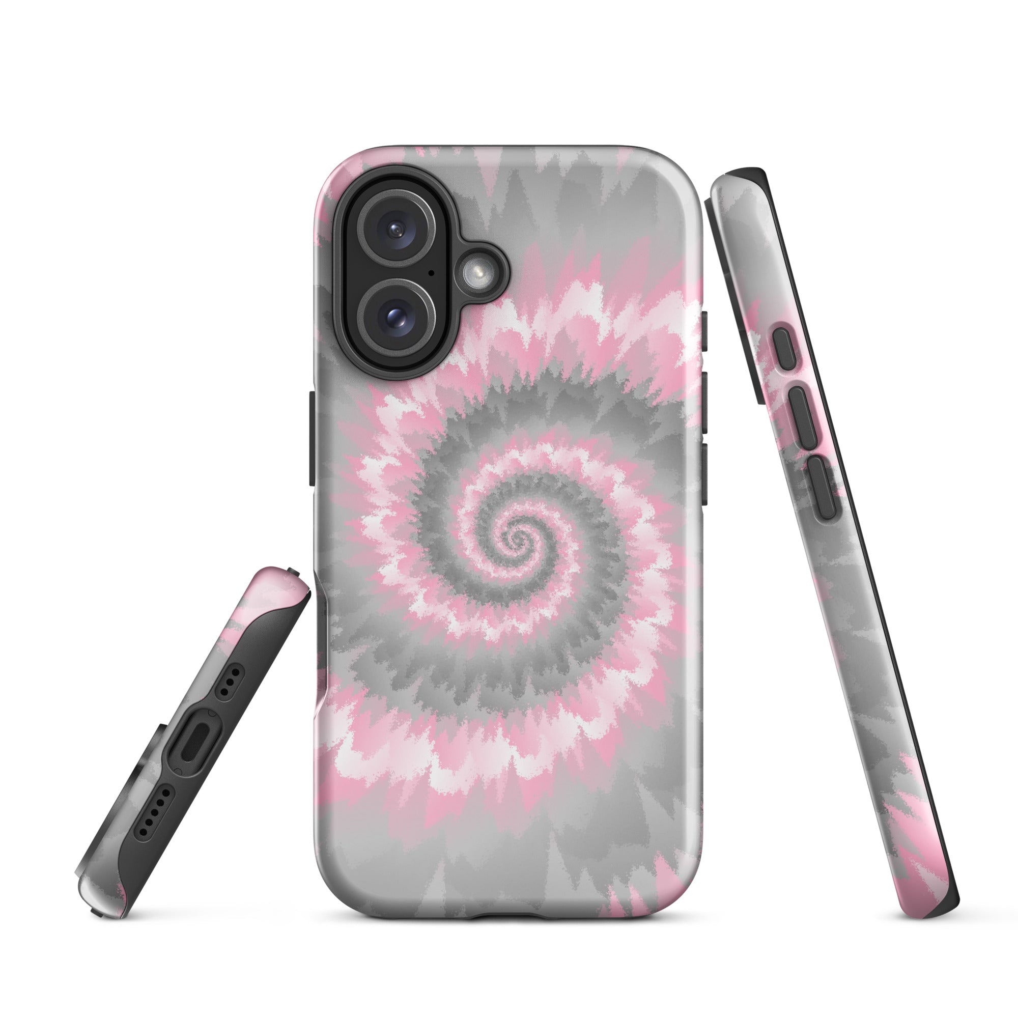 Tough Case for iPhone®-Tie Dye Spiral - Demigirl