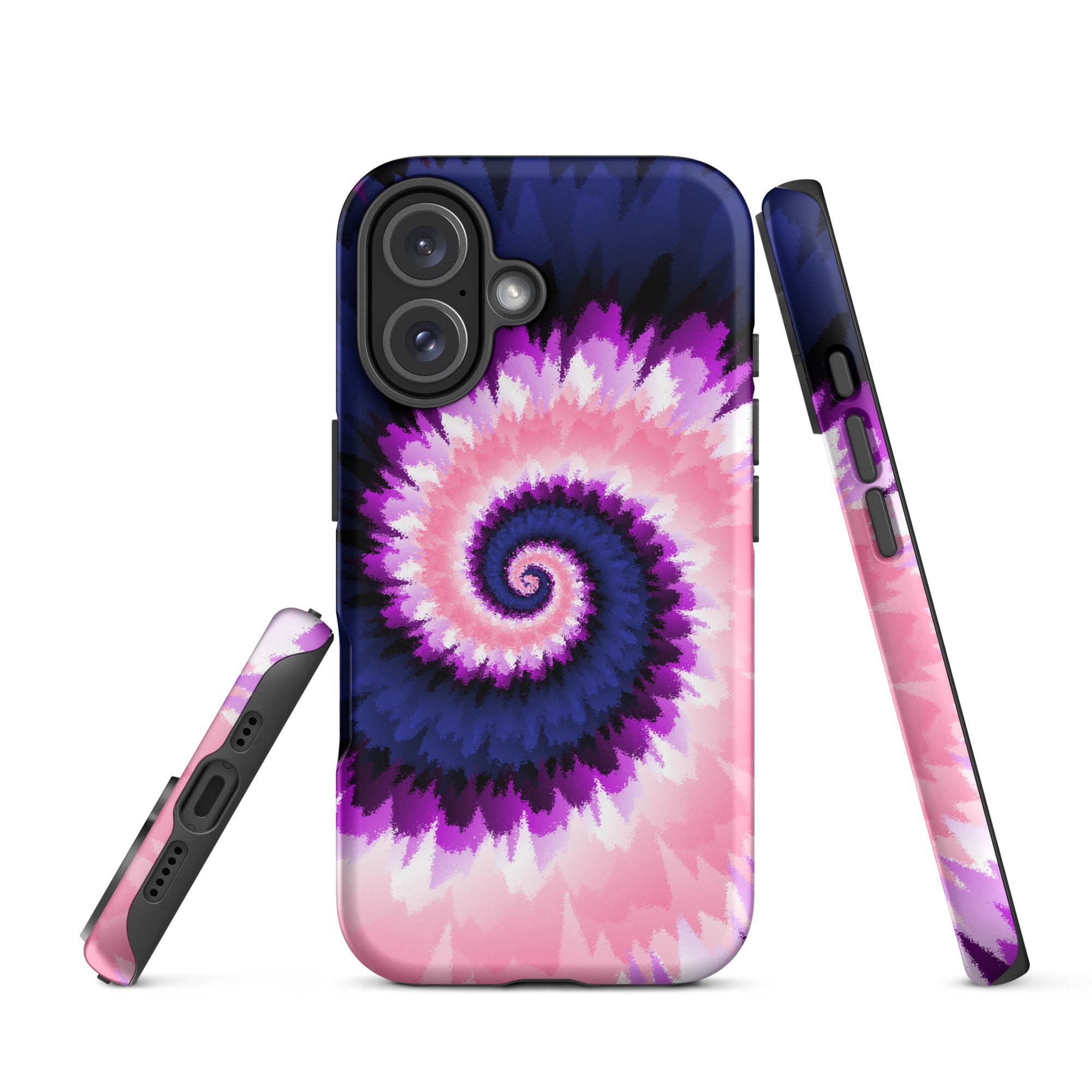Tough Case for iPhone®-Tie Dye Spiral - Genderfluid