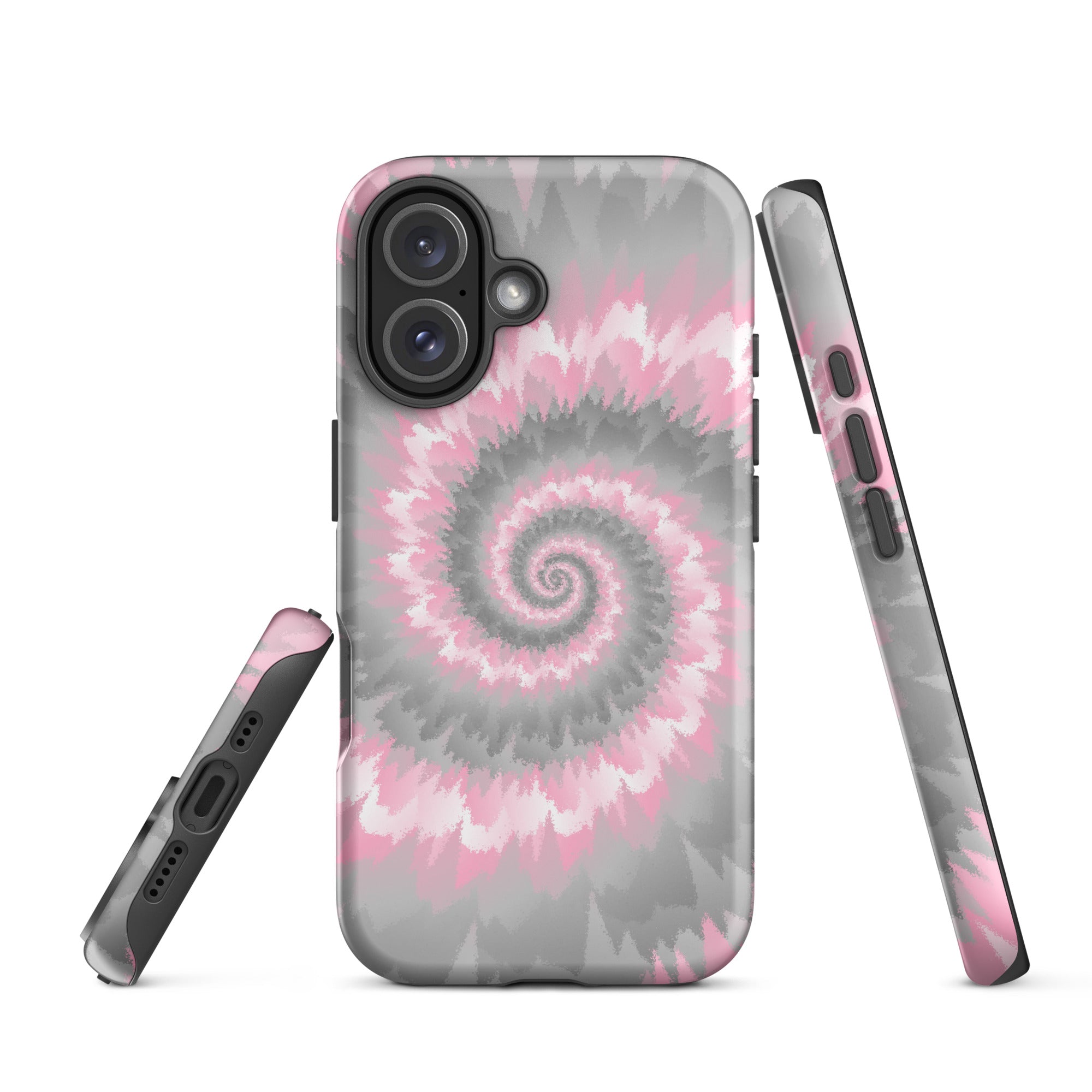 Tough Case for iPhone®-Tie Dye Spiral - Demigirl