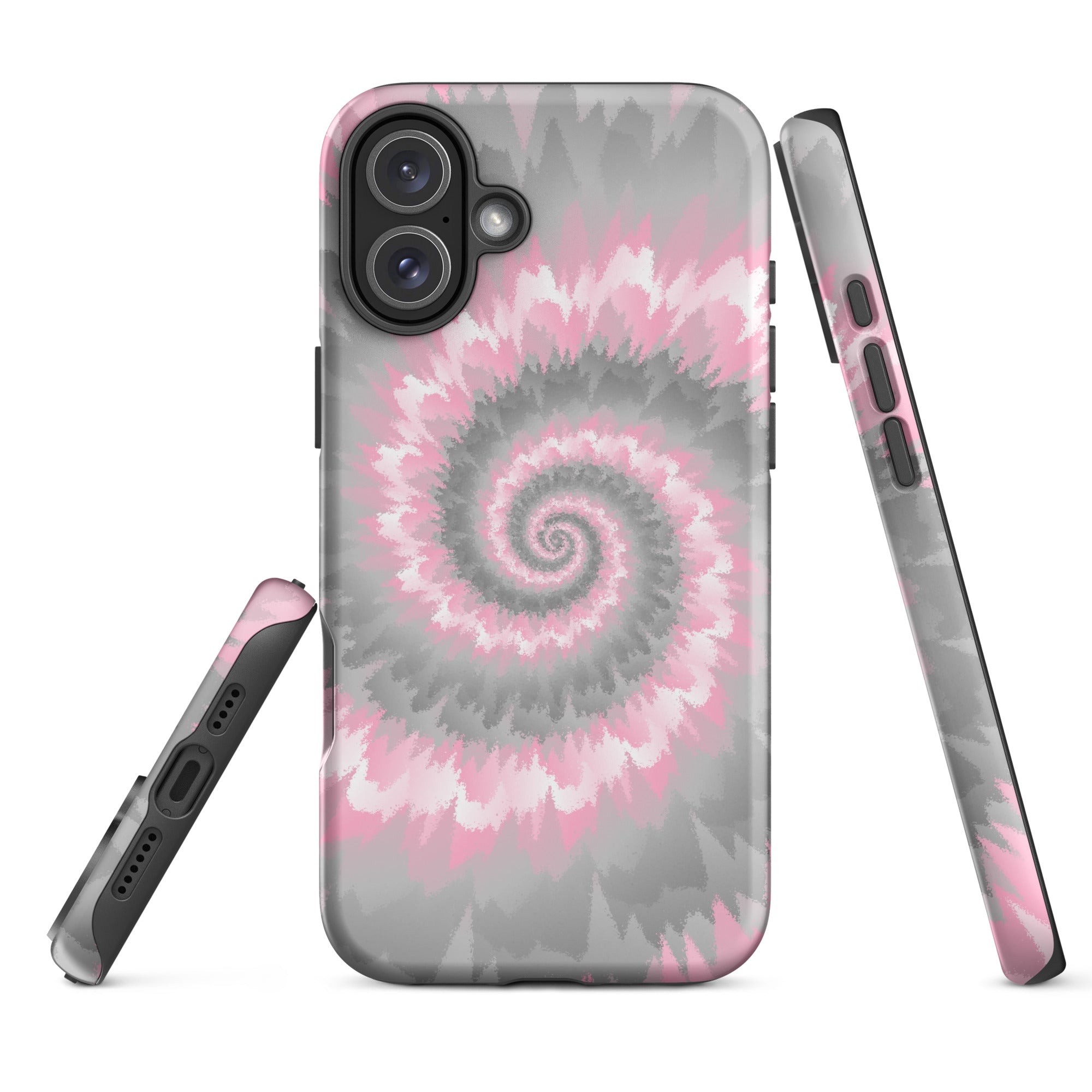 Tough Case for iPhone®-Tie Dye Spiral - Demigirl