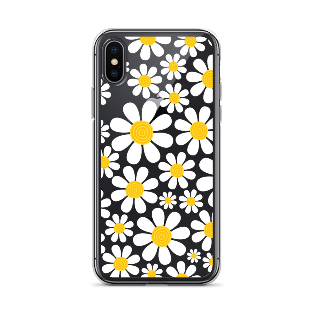 Clear Case for iPhone®- Floral Daisy Design III