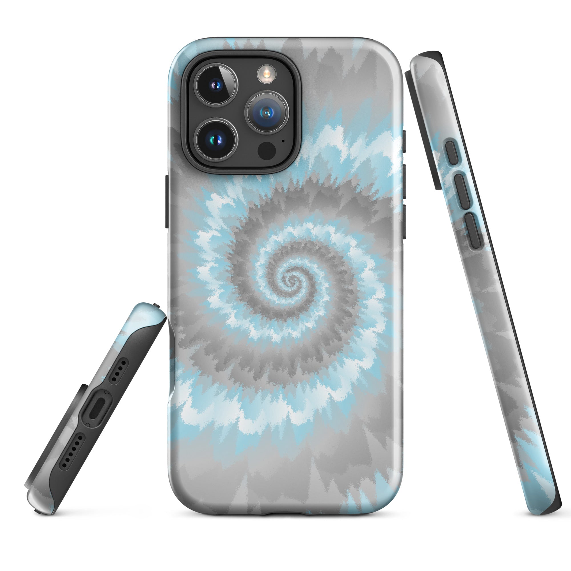 Tough Case for iPhone®-Tie Dye Spiral - Demiboy