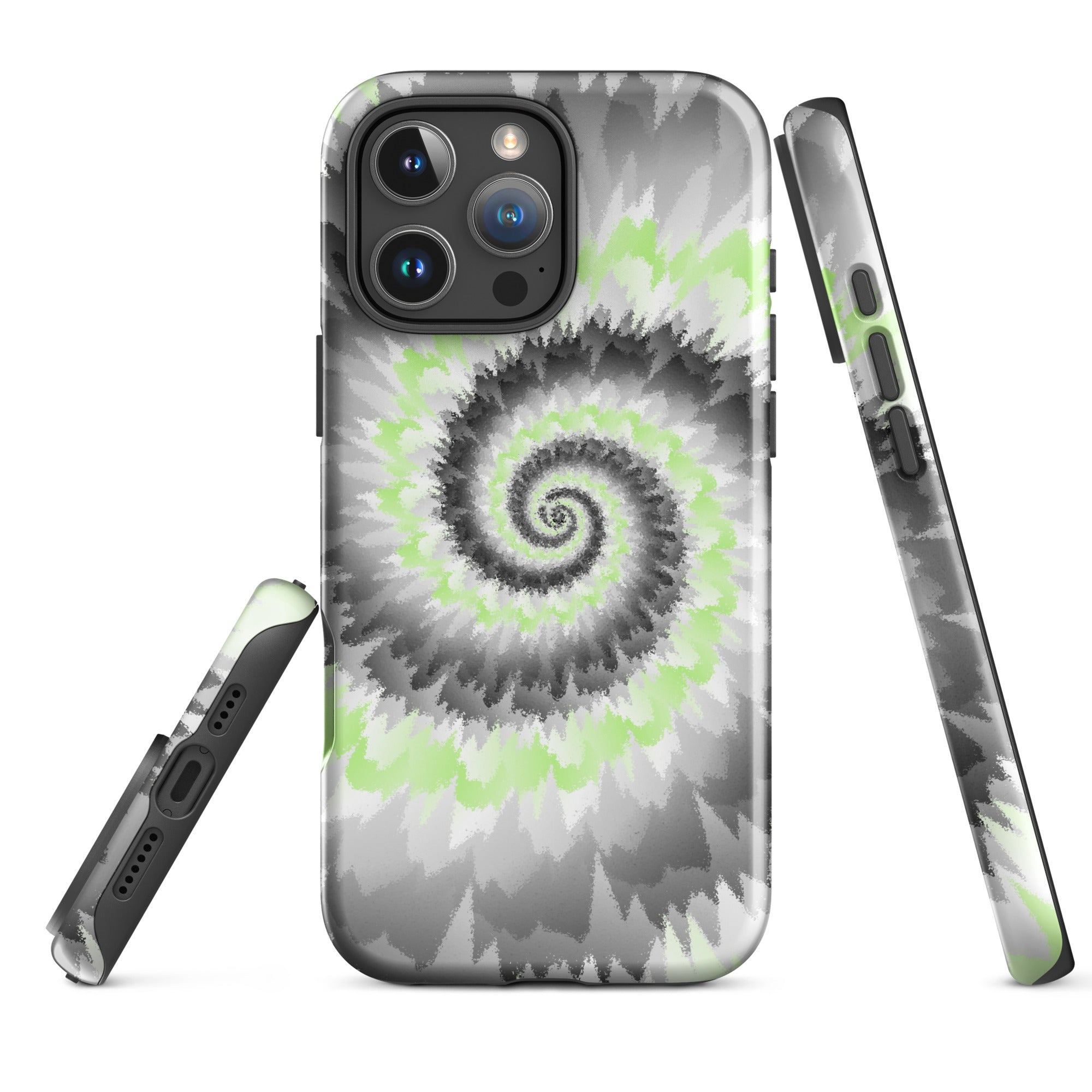 Tough Case for iPhone®-Tie Dye Spiral - Agender
