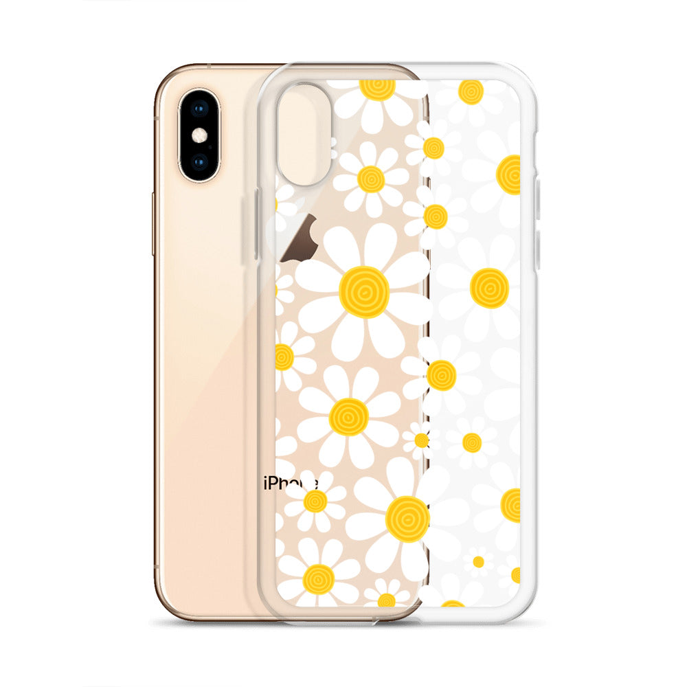 Clear Case for iPhone®- Floral Daisy Design III