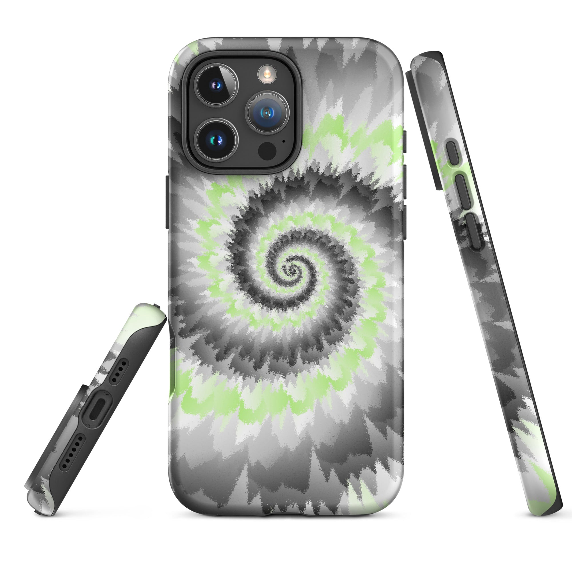 Tough Case for iPhone®-Tie Dye Spiral - Agender