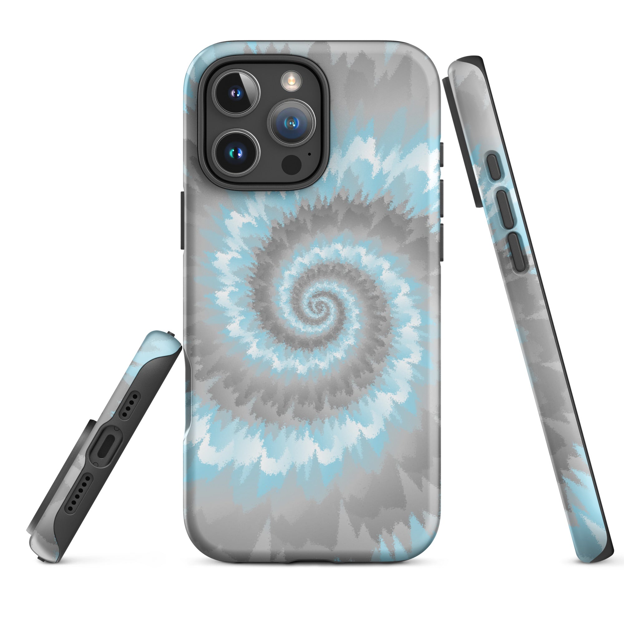 Tough Case for iPhone®-Tie Dye Spiral - Demiboy