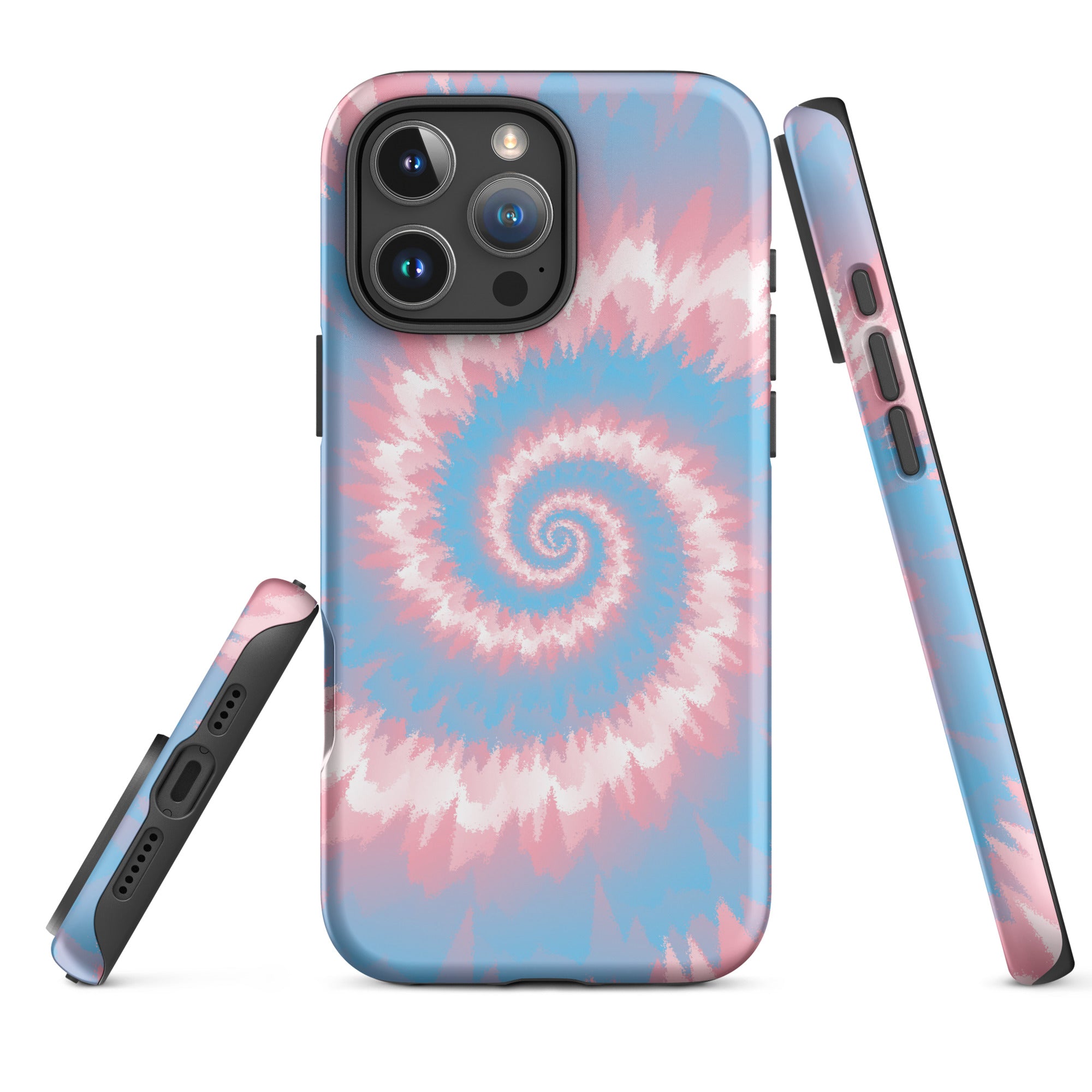 Tough Case for iPhone®-Tie Dye Spiral - Transgender