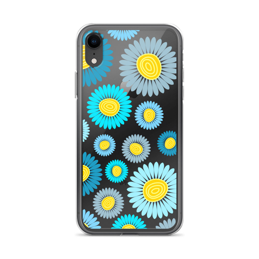 Clear Case for iPhone®- Floral Daisy Design II