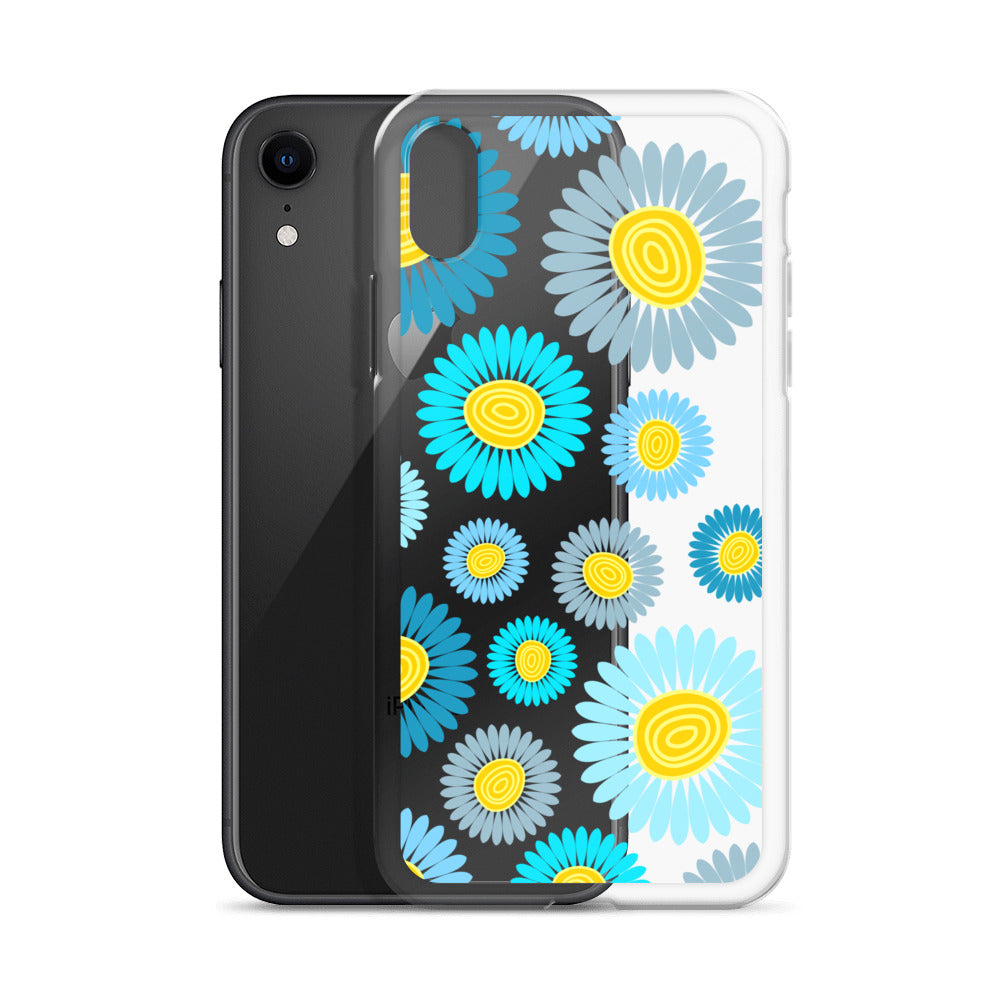Clear Case for iPhone®- Floral Daisy Design II