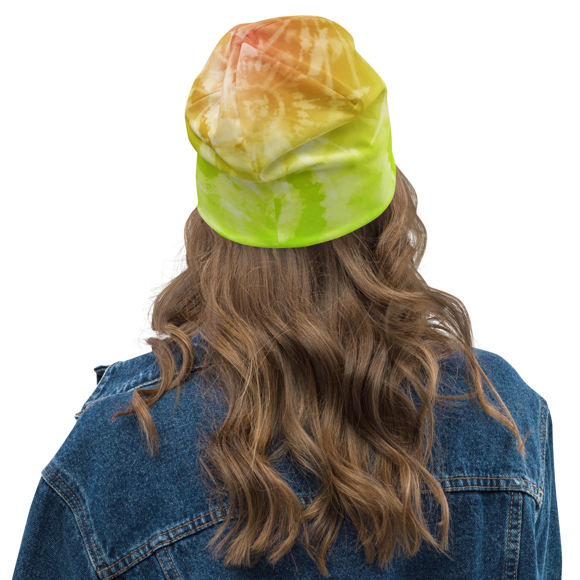 Beanie Tie Dye Yellow