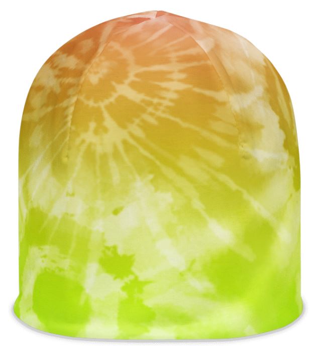Beanie Tie Dye Yellow