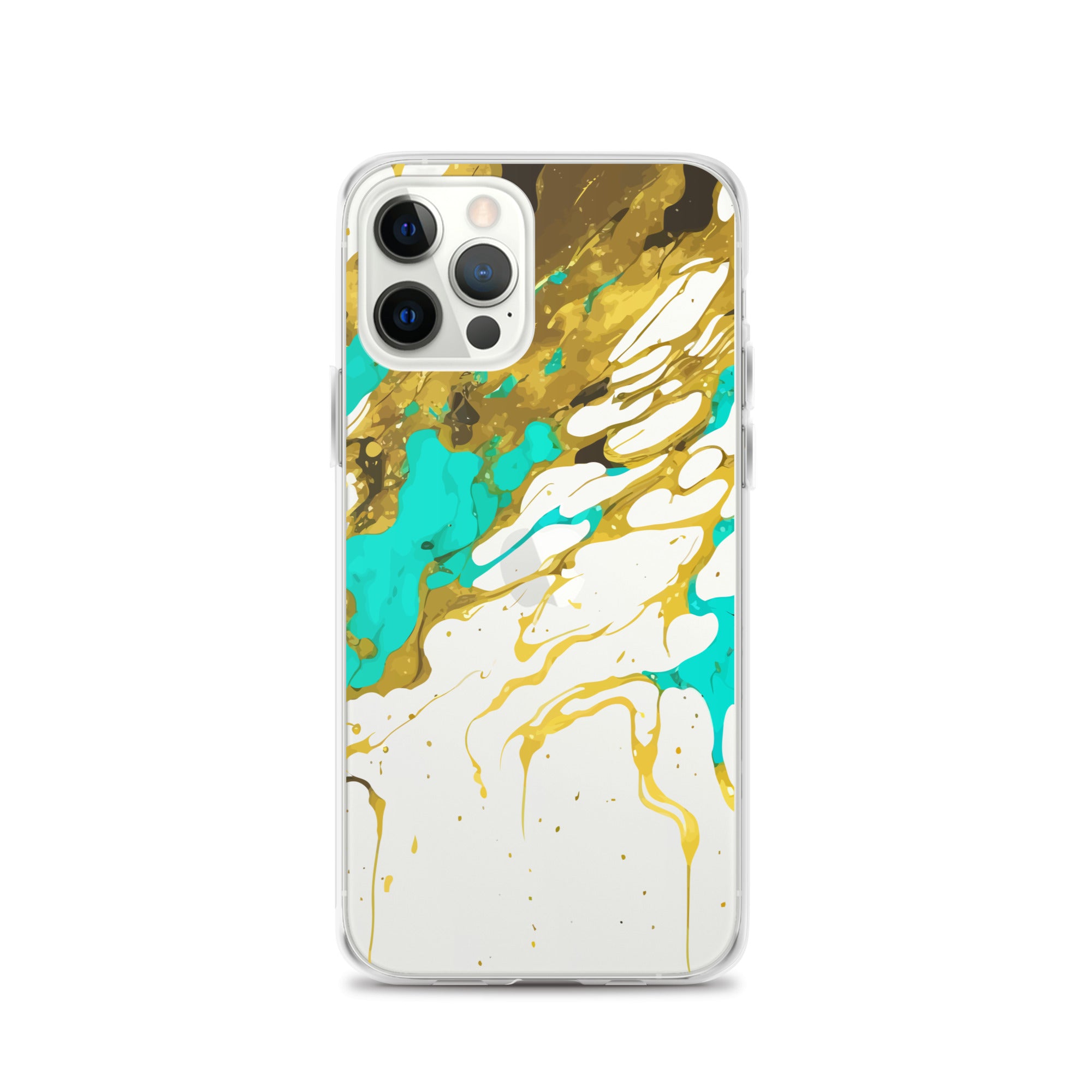 Clear Case for iPhone® Alchohol Ink Design I