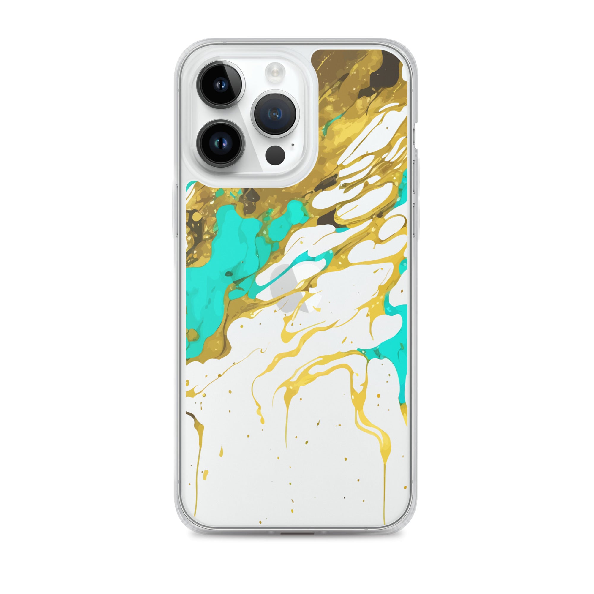 Clear Case for iPhone® Alchohol Ink Design I