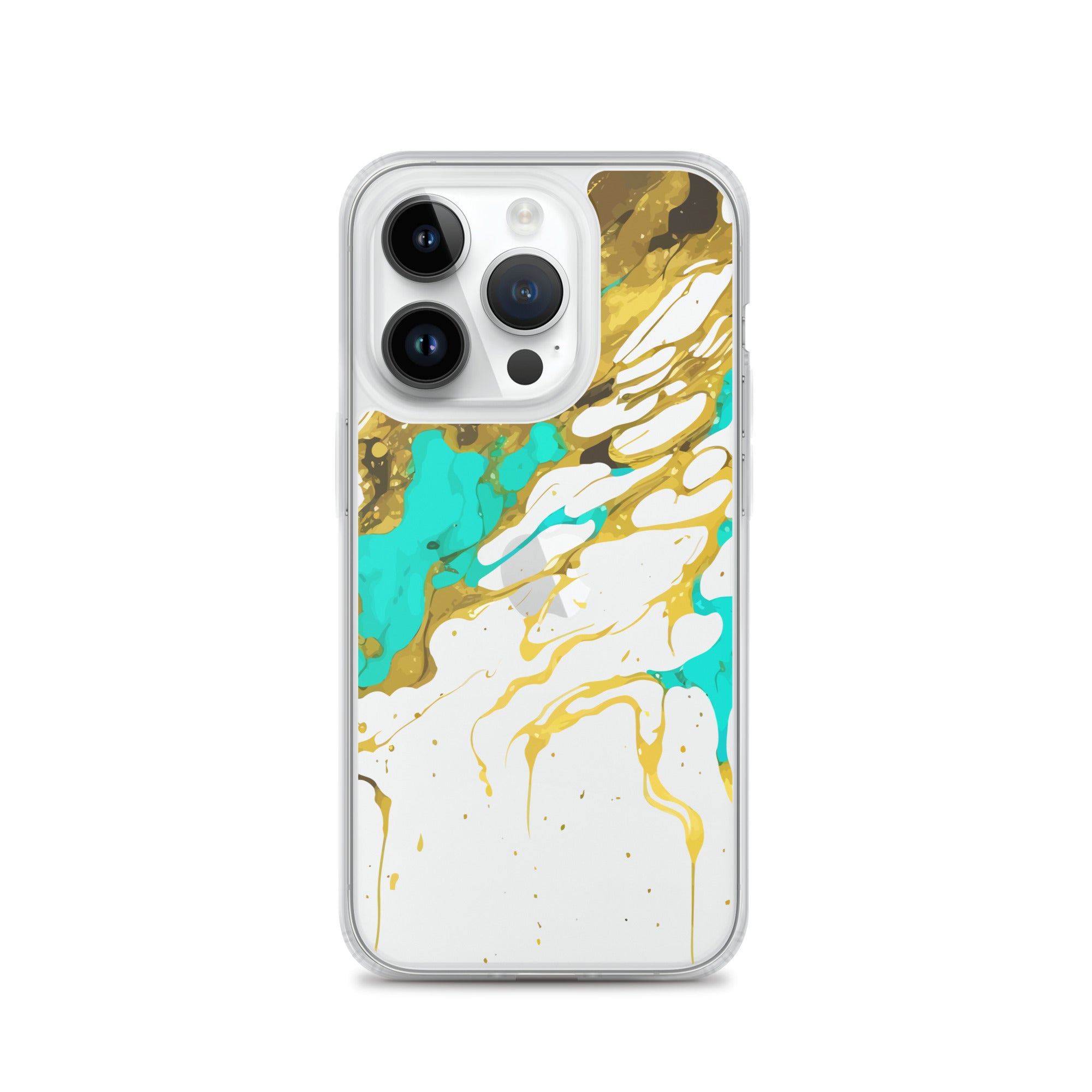 Clear Case for iPhone® Alchohol Ink Design I