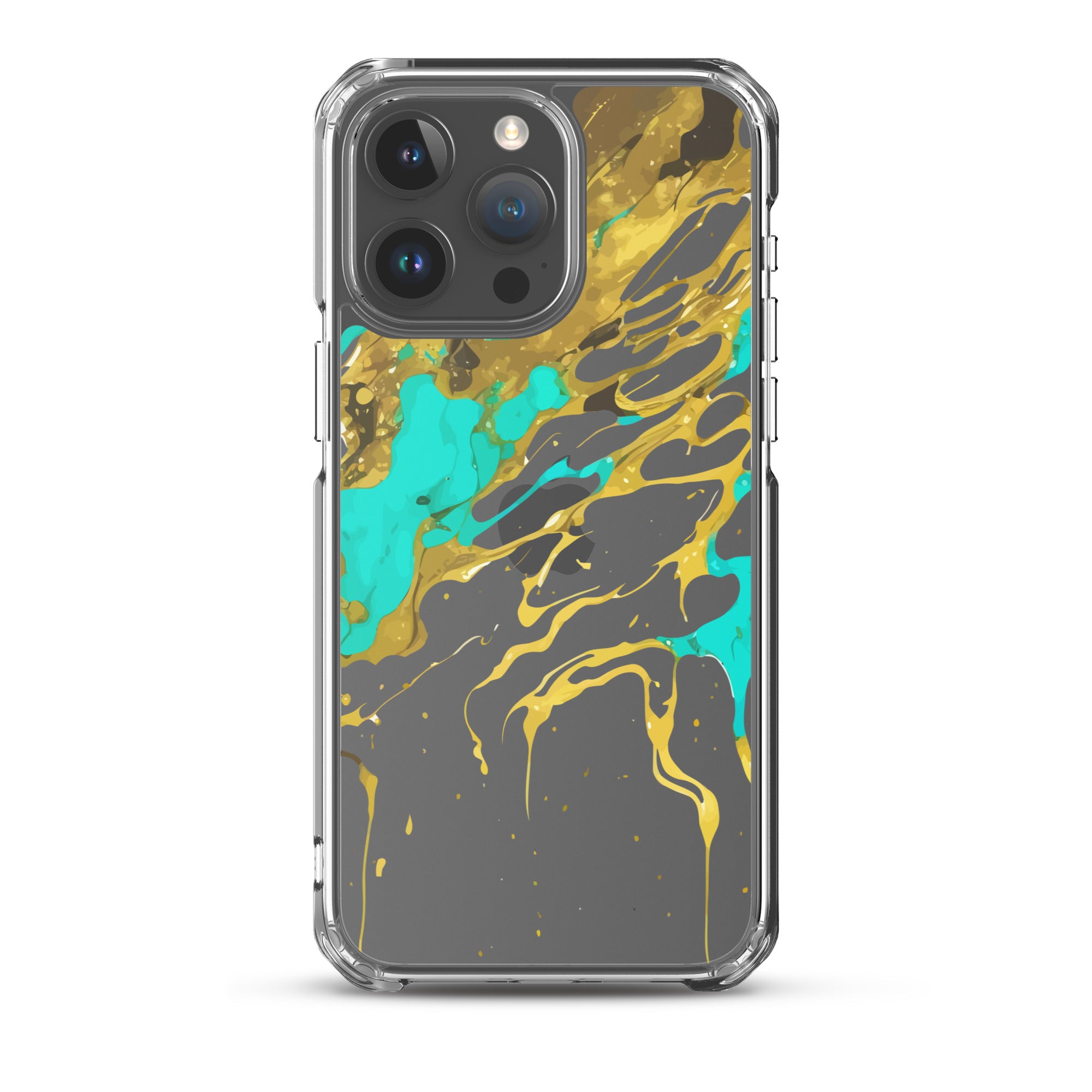 Clear Case for iPhone® Alchohol Ink Design I