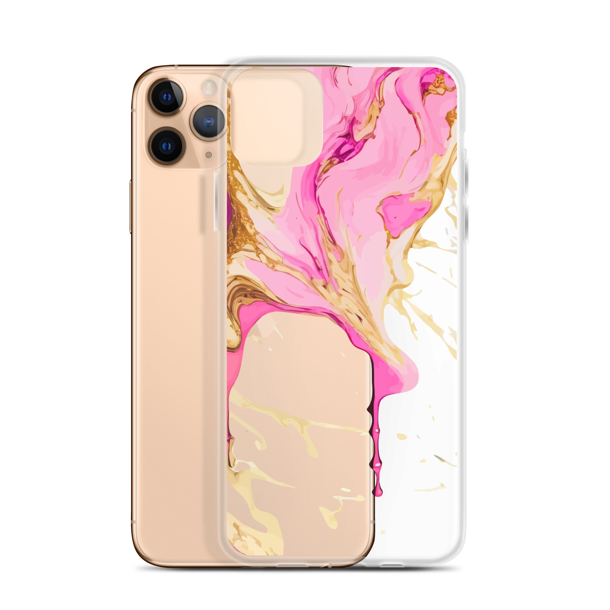 Clear Case for iPhone® Alchohol Ink Design II