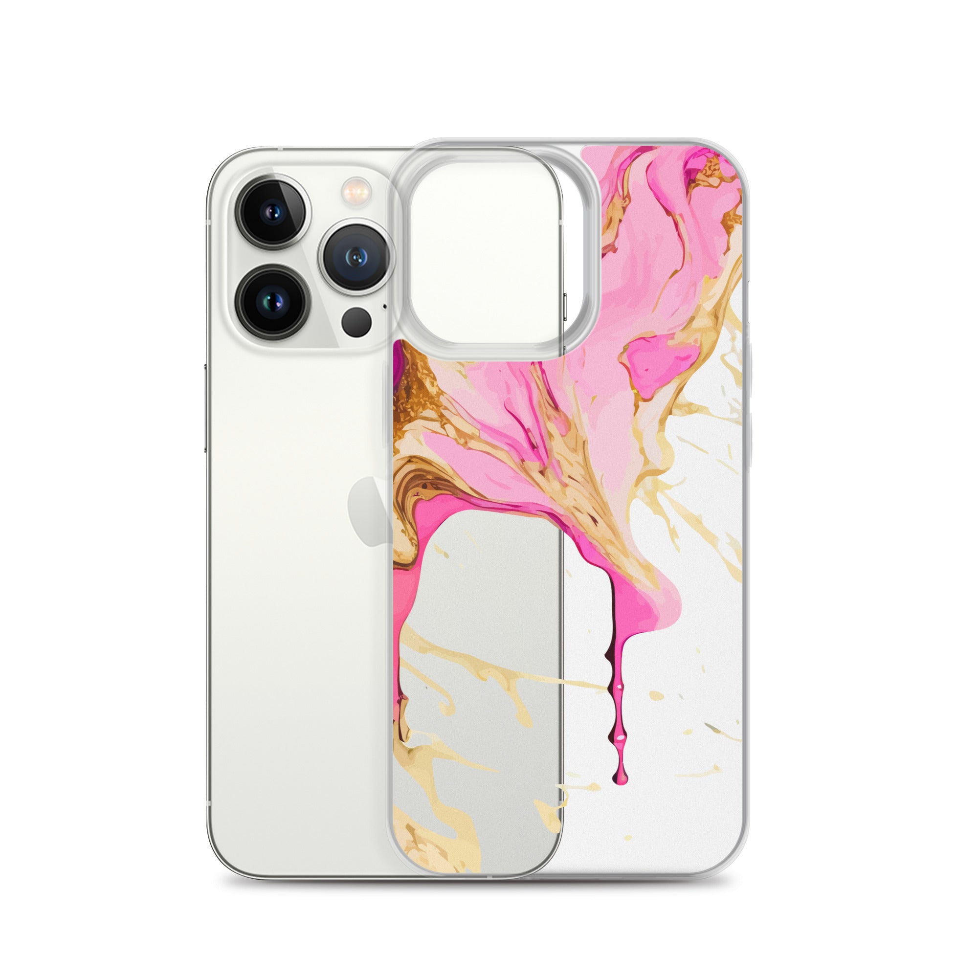 Clear Case for iPhone® Alchohol Ink Design II