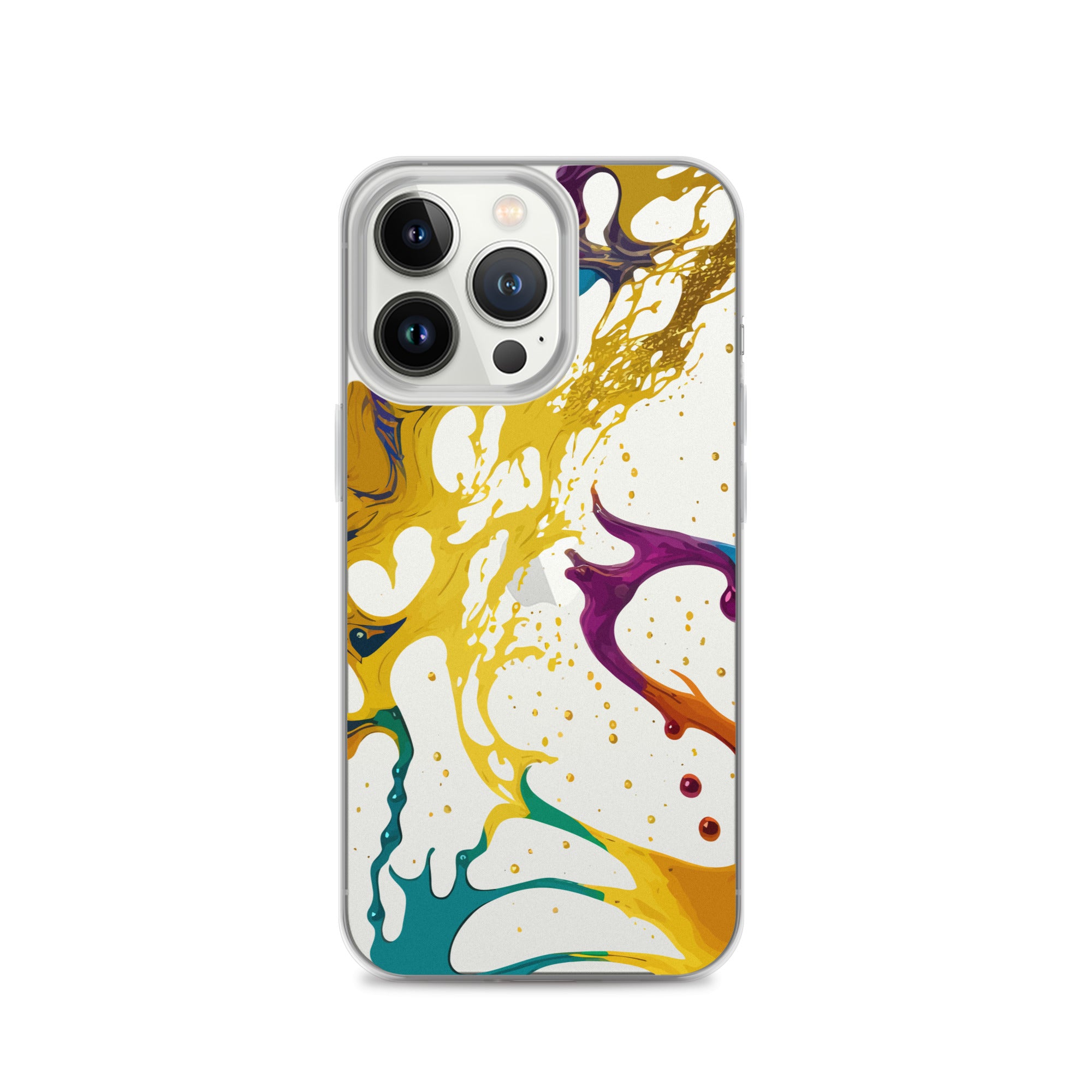 Clear Case for iPhone® Alchohol Ink Design III