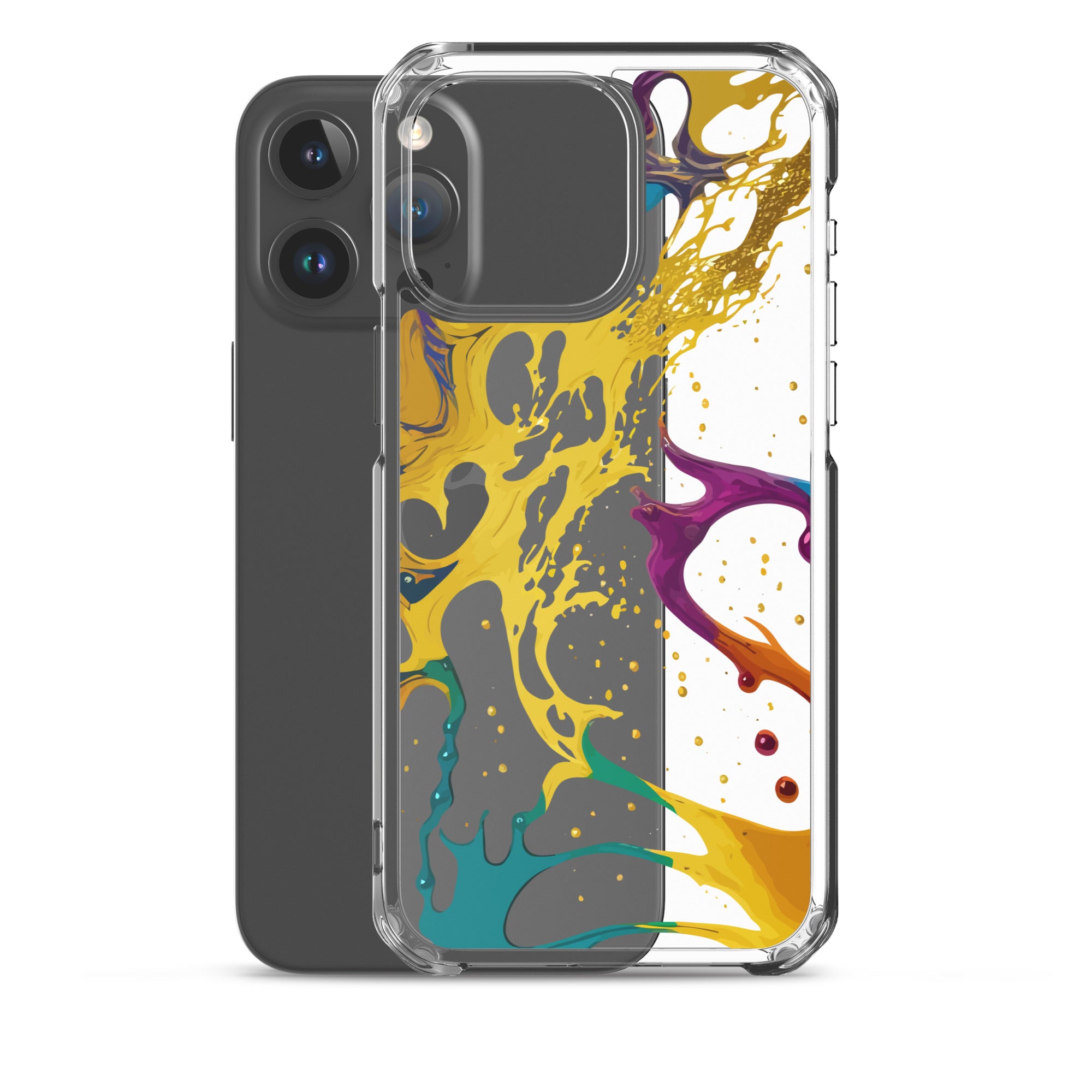 Clear Case for iPhone® Alchohol Ink Design III