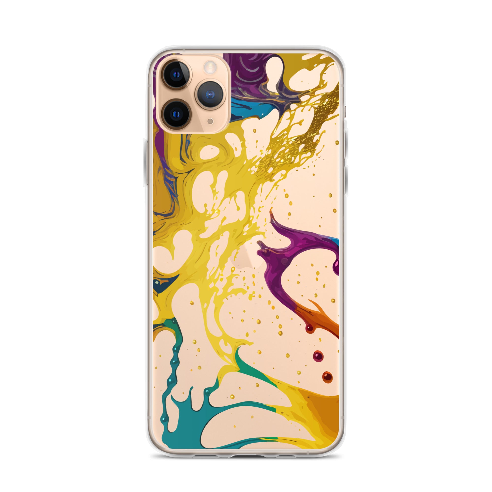 Clear Case for iPhone® Alchohol Ink Design III