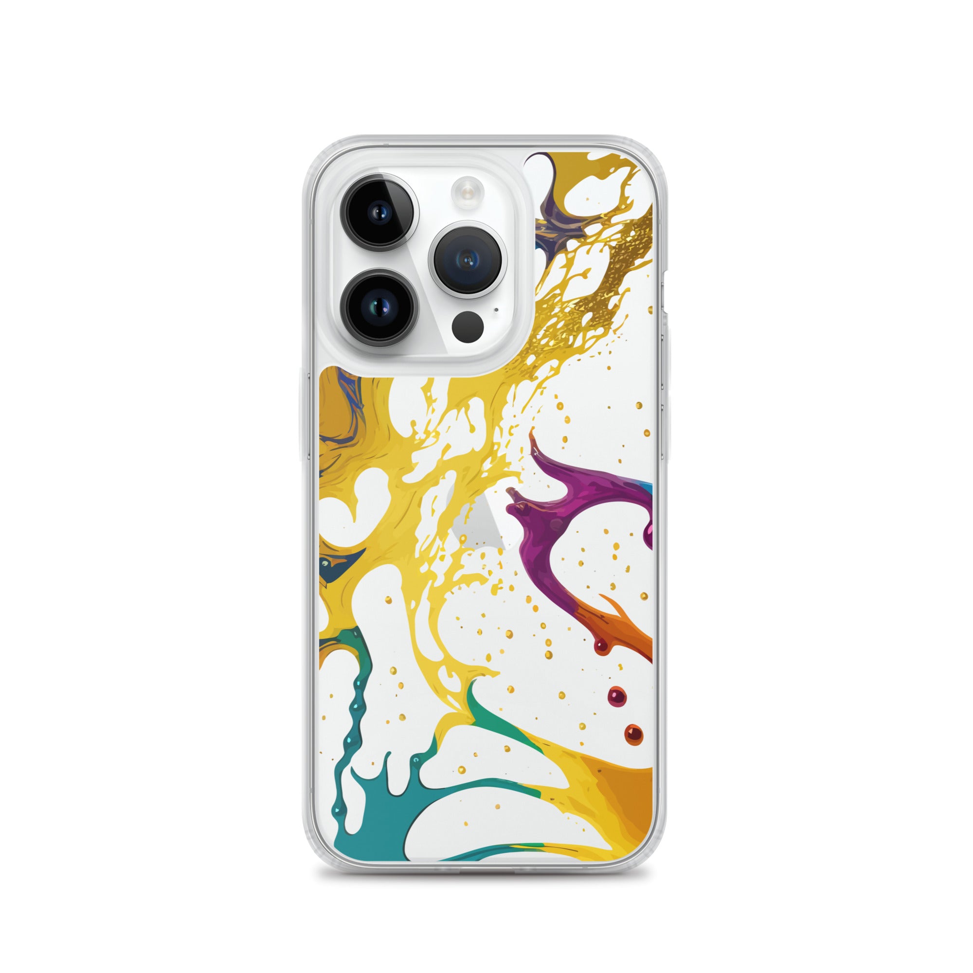 Clear Case for iPhone® Alchohol Ink Design III