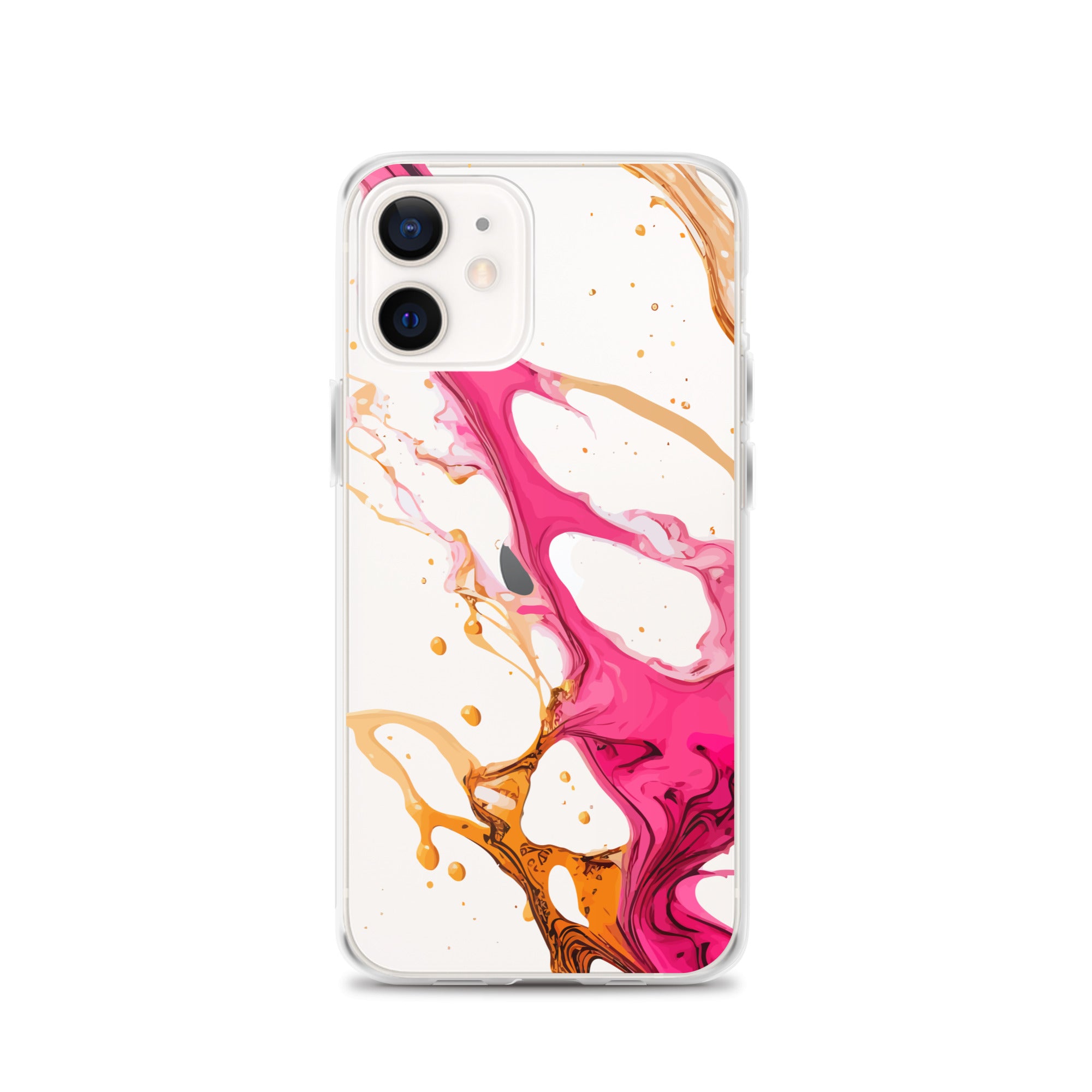 Clear Case for iPhone® Alchohol Ink Design IV