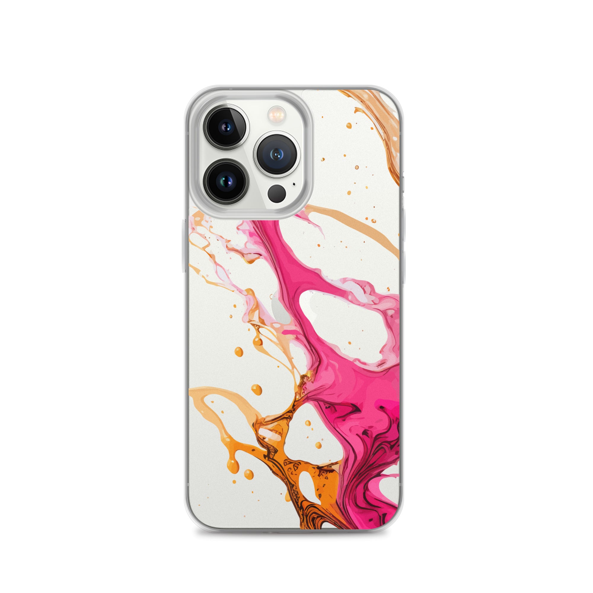 Clear Case for iPhone® Alchohol Ink Design IV